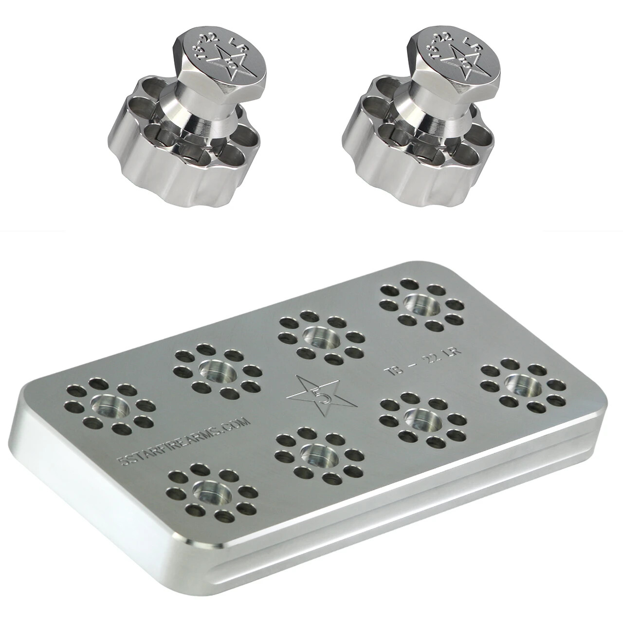 T8-22LR Range Block, 8-shot .22 LR, w/wo Speedloader, Solid Aluminum, SHIPS FREE