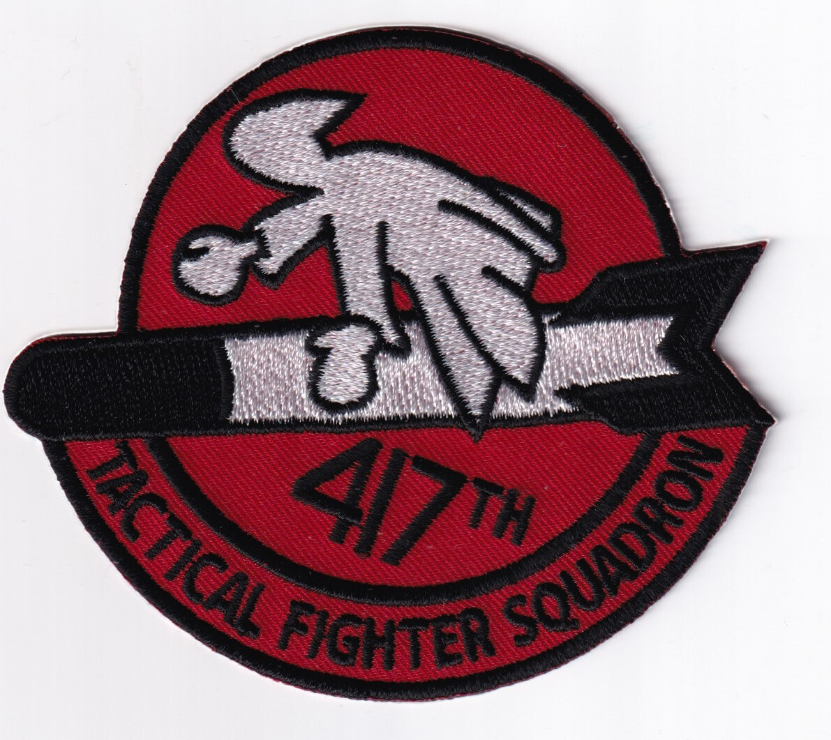 417th Tactical Fighter Squadron Patch – Sew On/Plastic Backing, 3.5"
