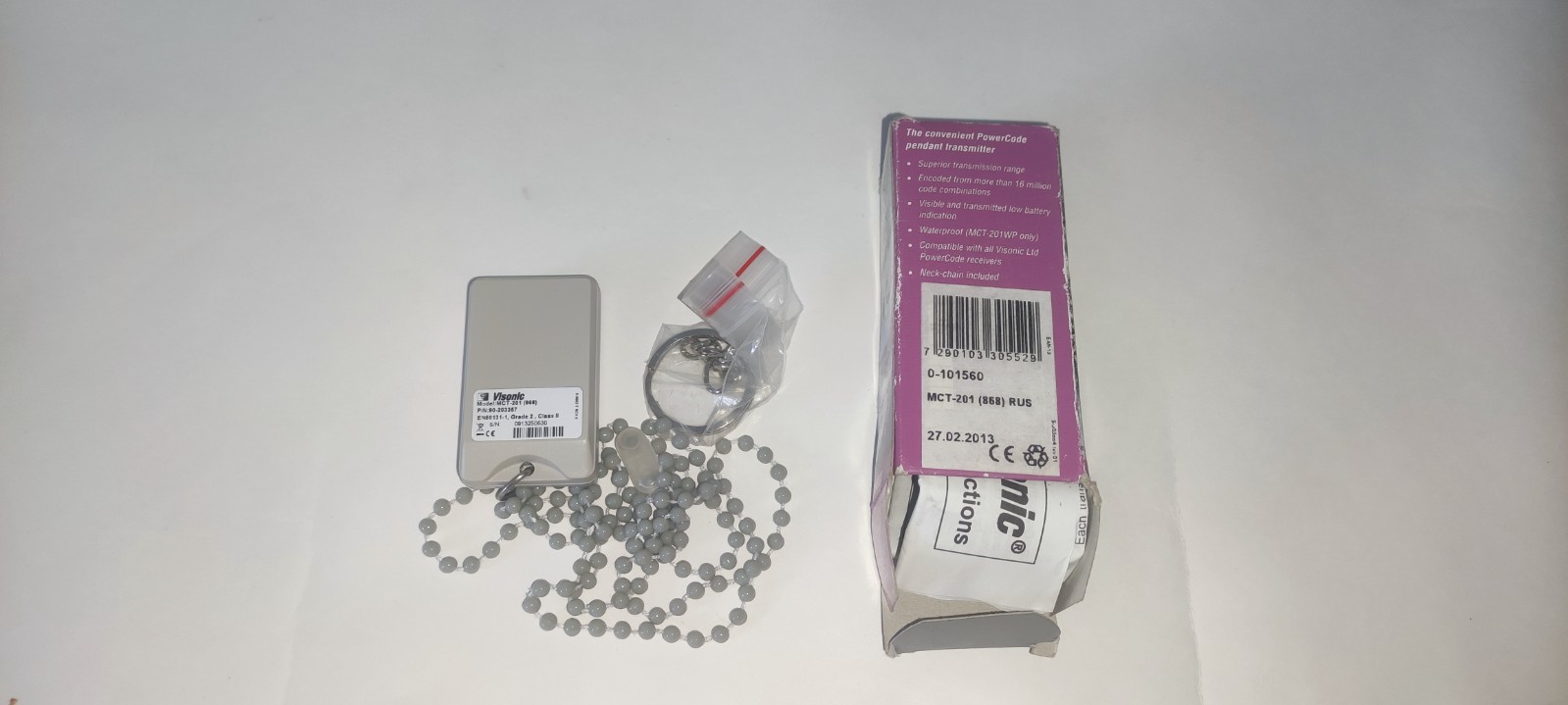 Visonic MCT-201 (868) PowerCode pendant transmitter