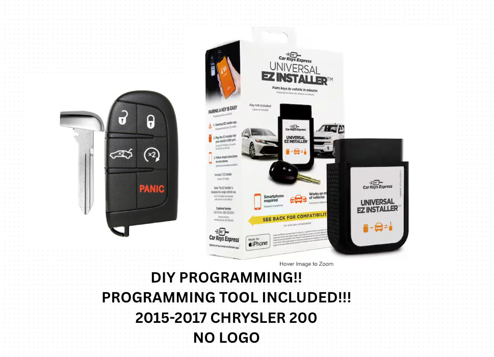 DIY KIT FOR 15-17 CHRYSLER 300 200  SMART KEY FOB 68394191 PROGRAM IT YOURSELF!