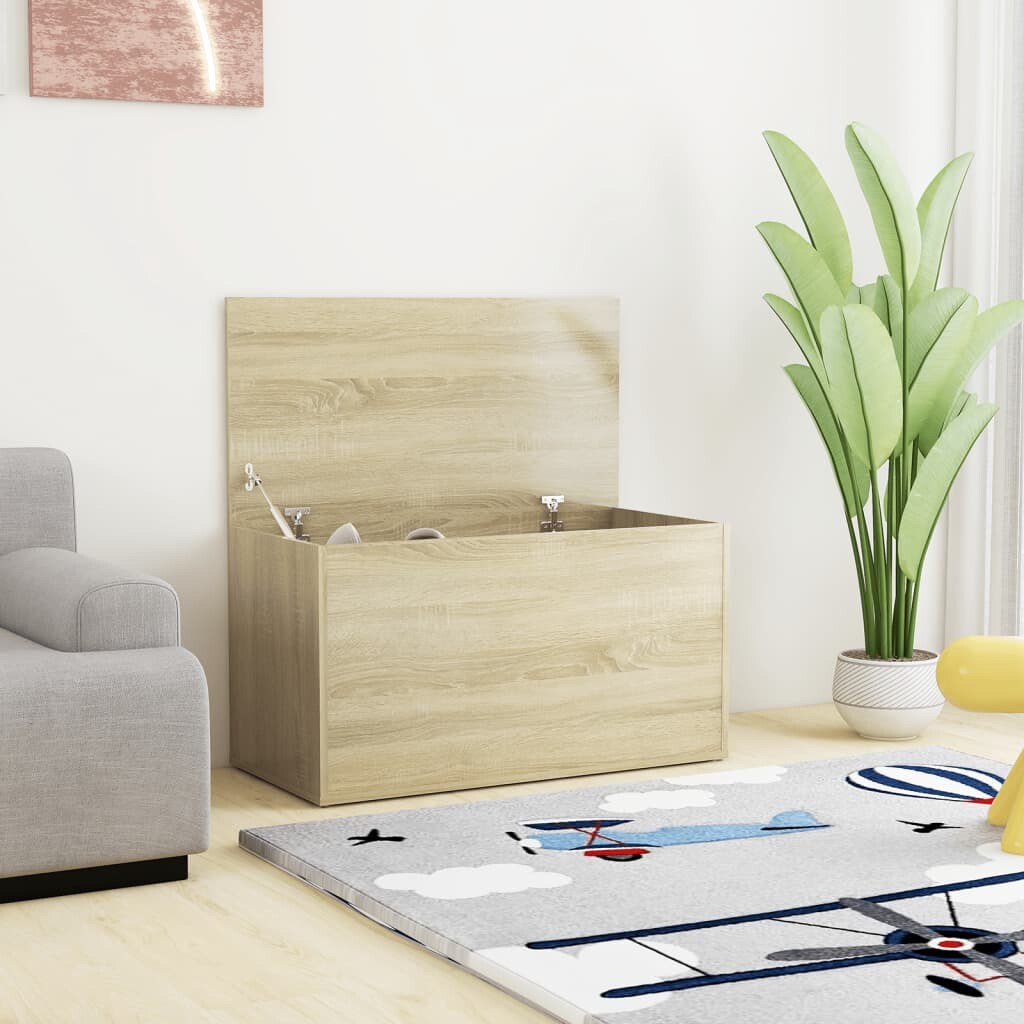 NNEVL Storage Chest Sonoma Oak 84x42x46 cm Engineered Wood