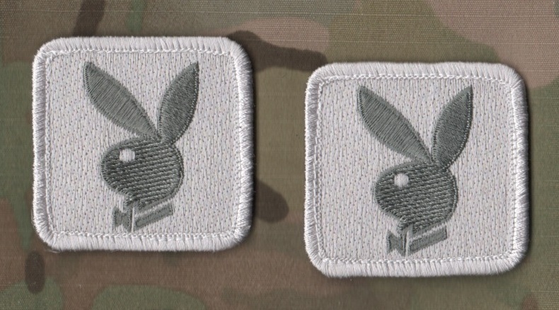 SYRIA-IRAQ DAESH OIR GREEN BERET US ADVISERS vêlkrö 2" SWAT 2-TAB: PLAYBOY BUNNY