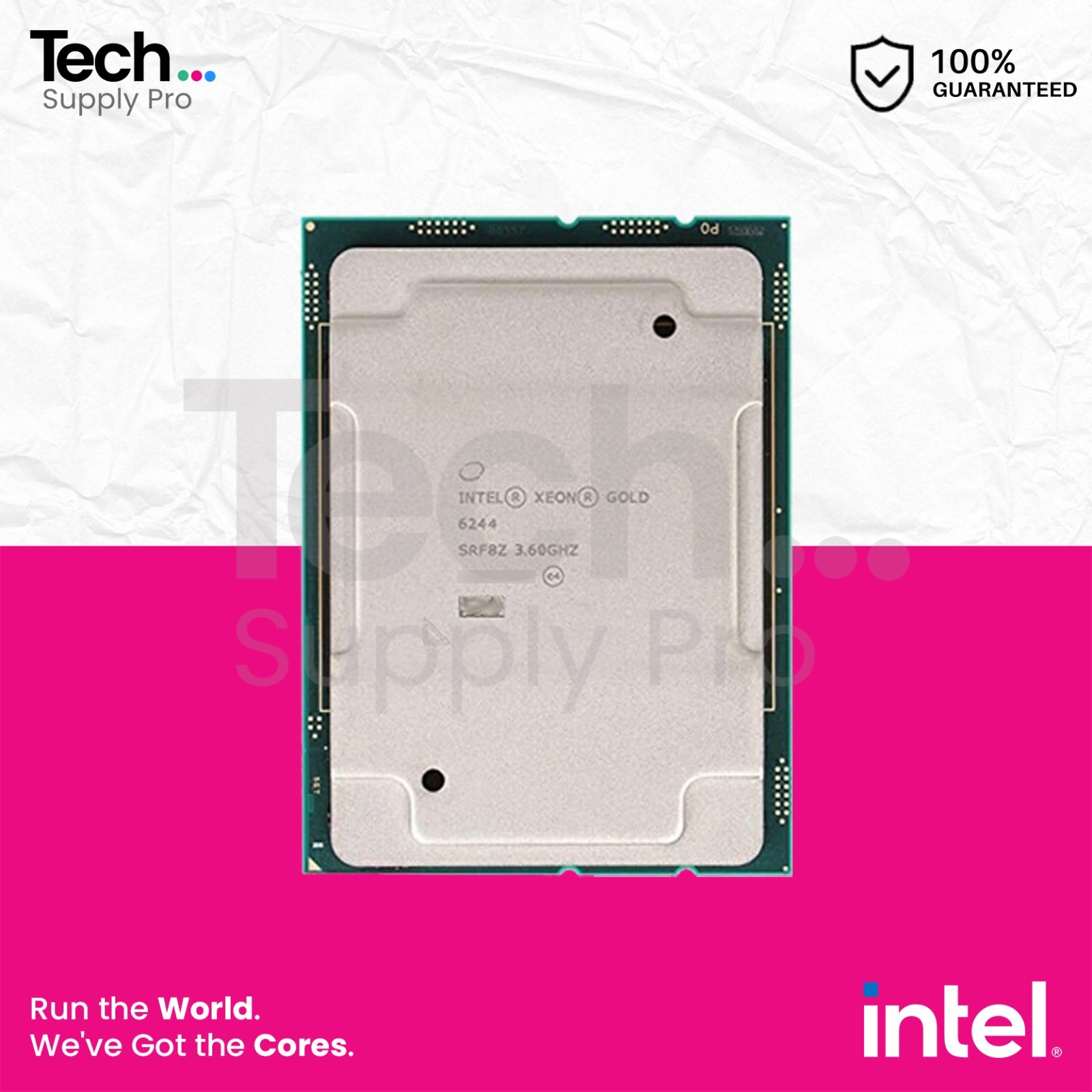 SRF8Z Intel Xeon Gold 6244 8-Core 3.60 GHz 24.75MB 10.40GT/s FCLGA3647 Processor