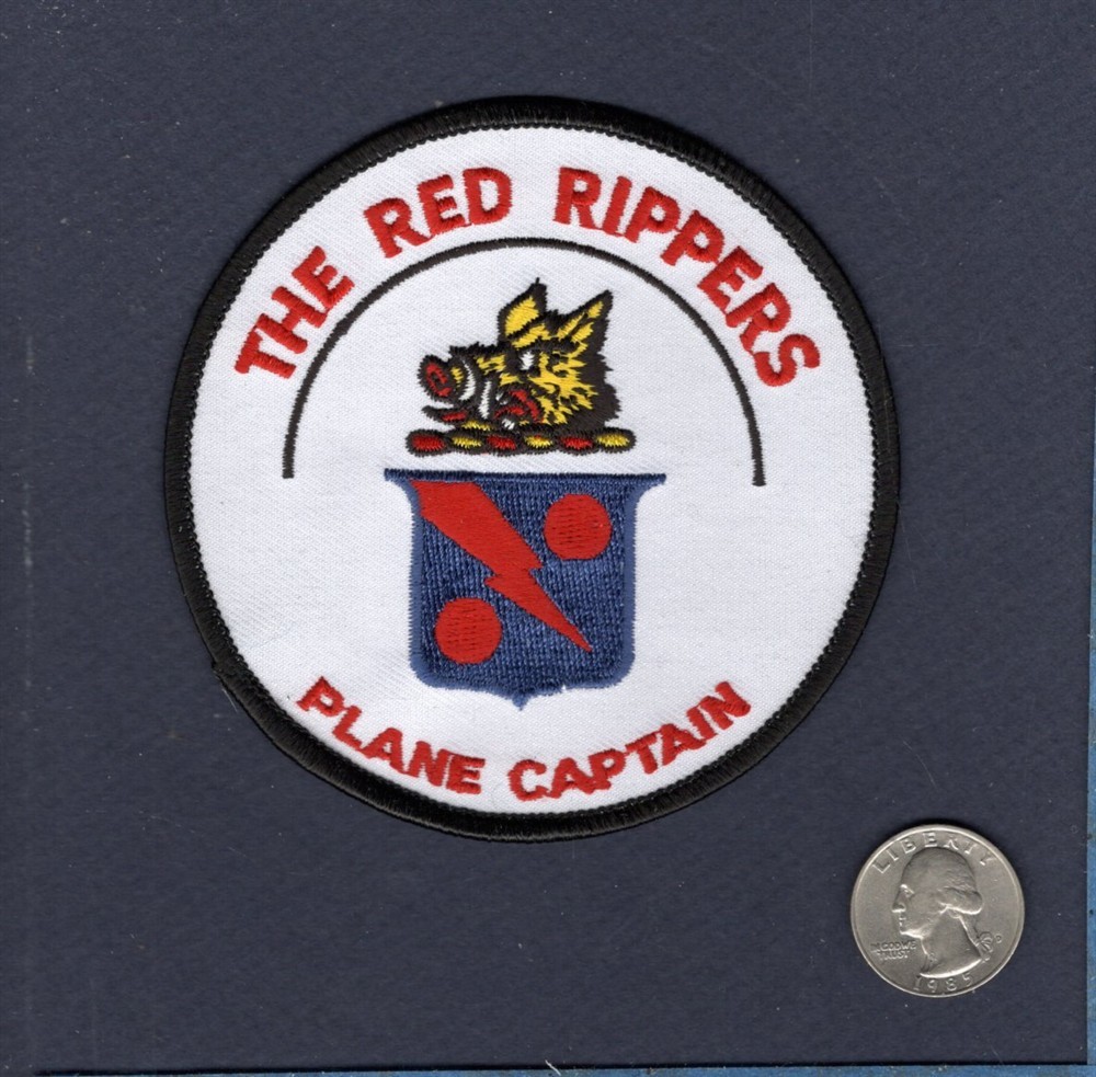 VFA-11 VF-11 RED RIPPERS PC Plane Captain F-14 F-18 US Navy Squadron Patch