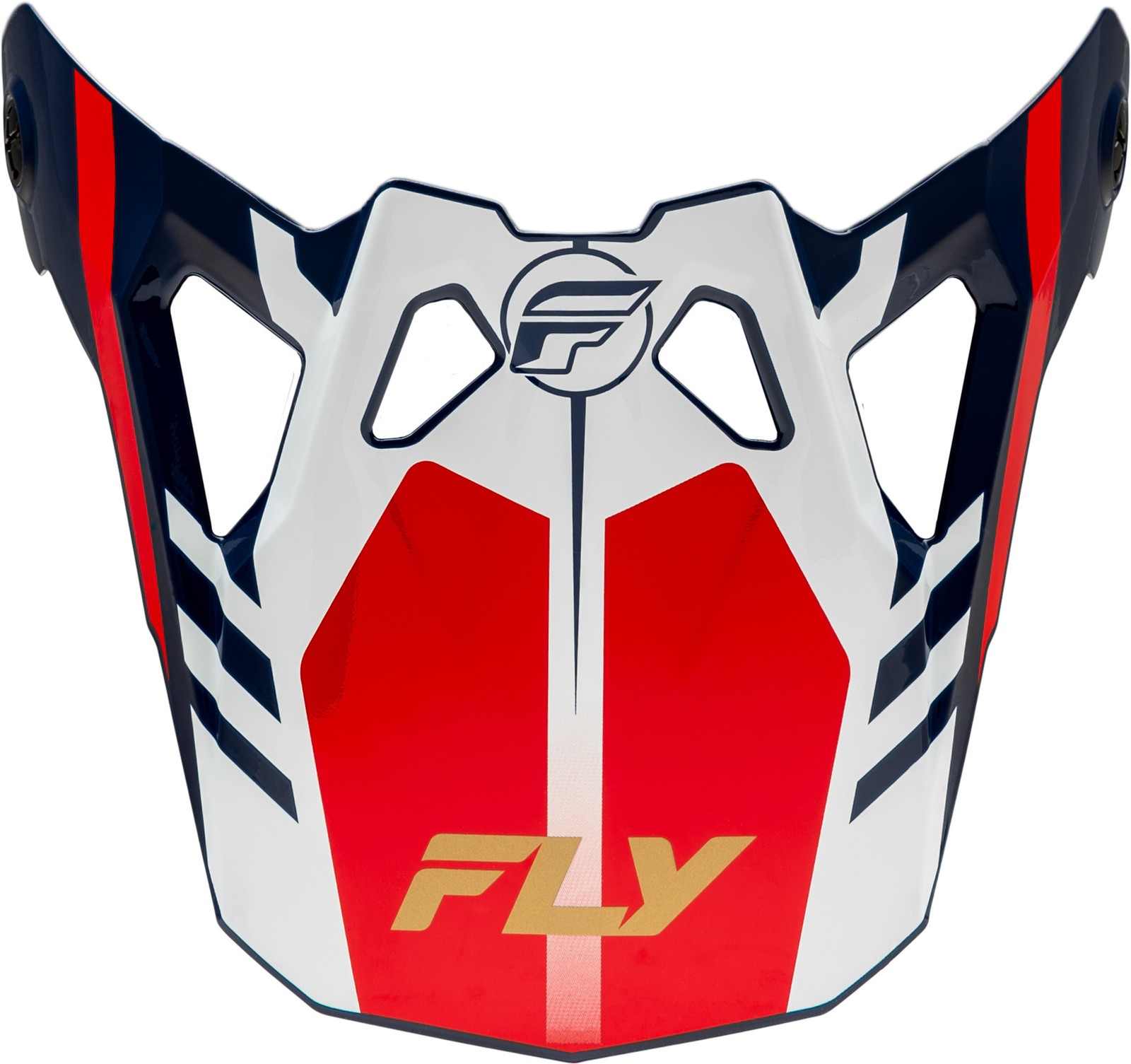 Fly Racing Visor for Formula CP Krypton Helmets - Red/White/Navy - XL/2XL