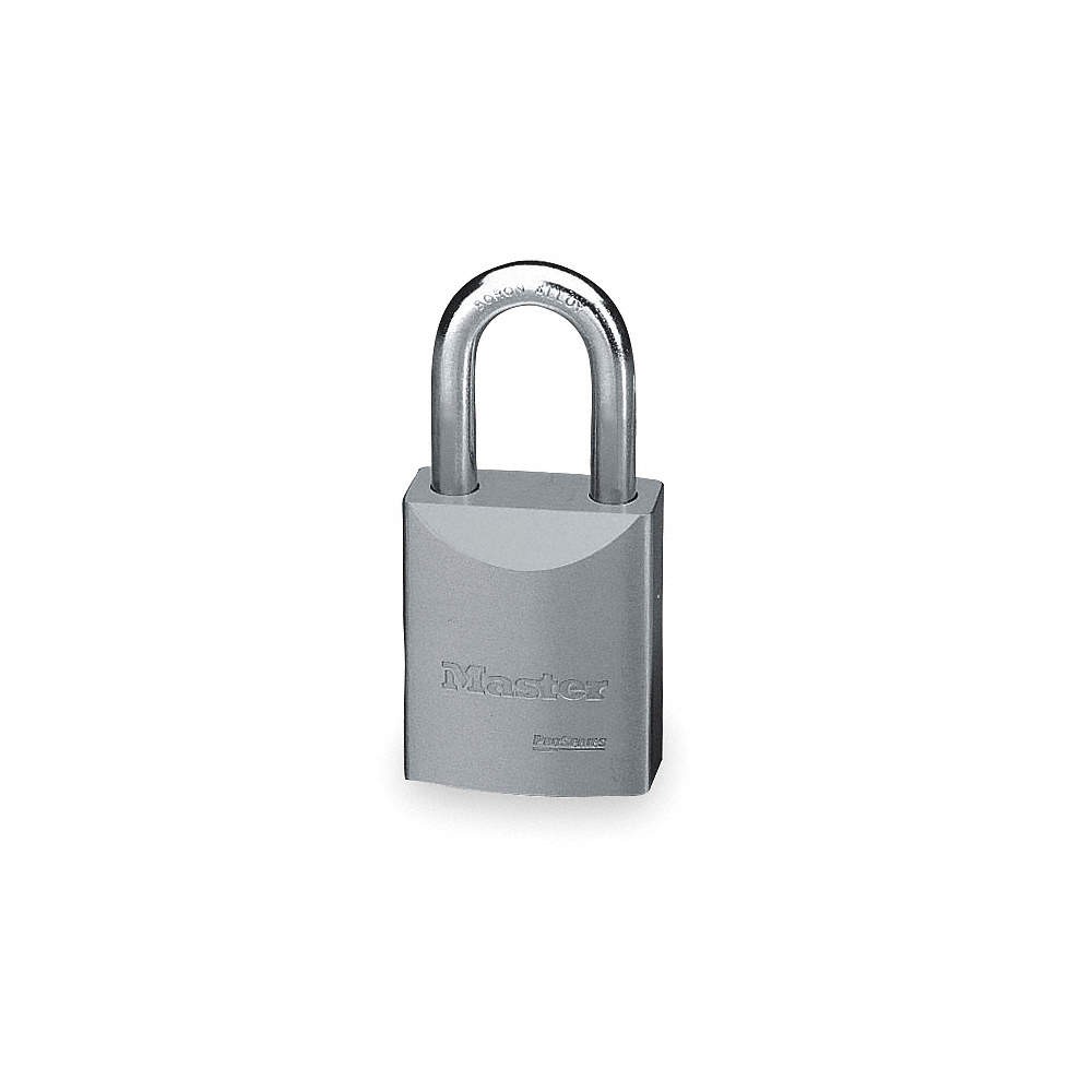 MASTER LOCK 7040NKA Keyed Padlock, 29/32 in,Rectangle,Silver 4EZJ5