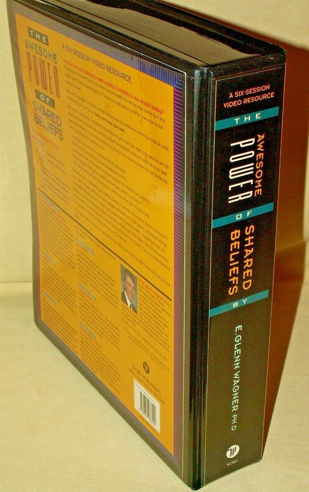 AWESOME POWER SHARED BELIEFS E GLENN WAGNER 6 SESSION CASE VHS LEADER GUIDE.