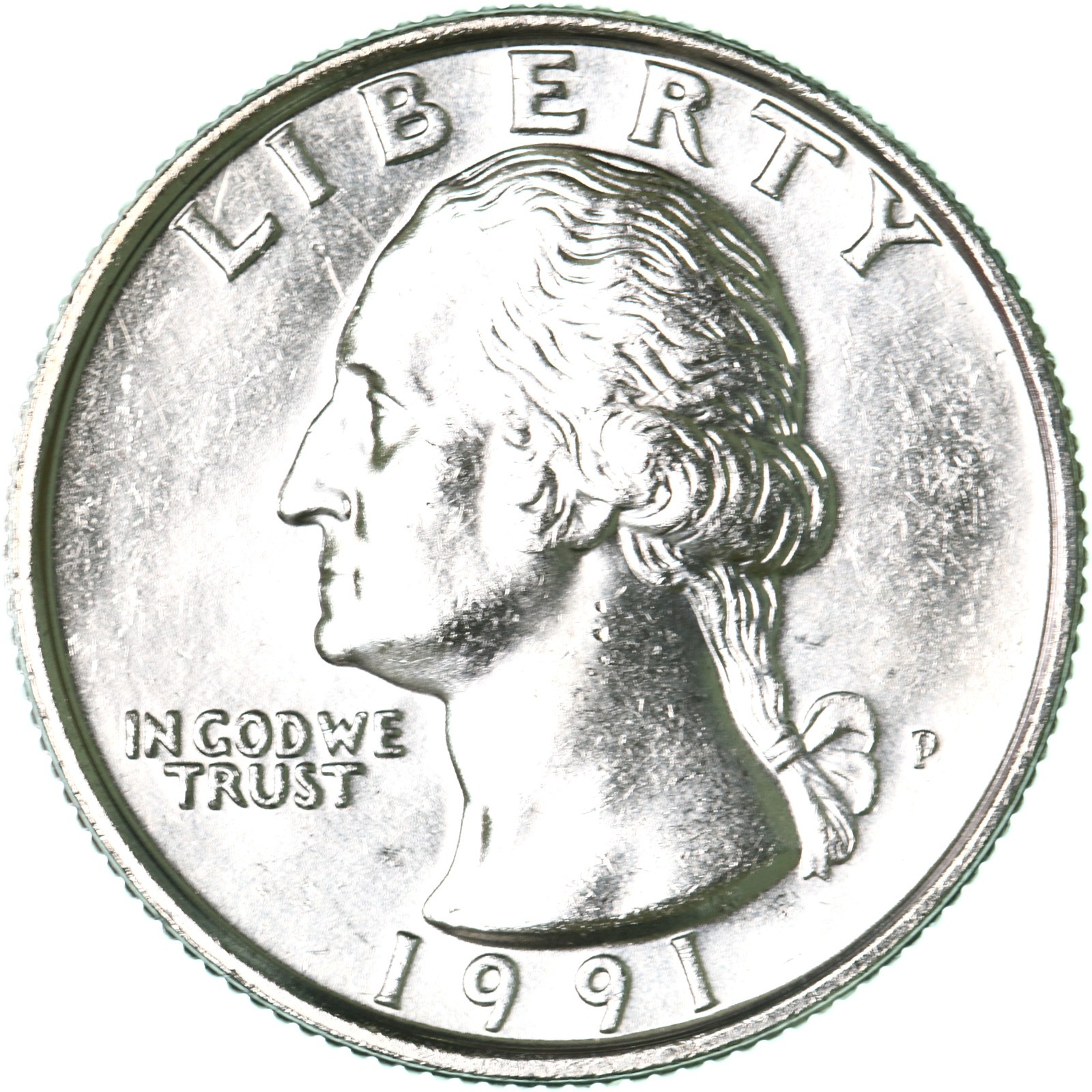1991 P Washington Quarter BU US Coin See Pics M662