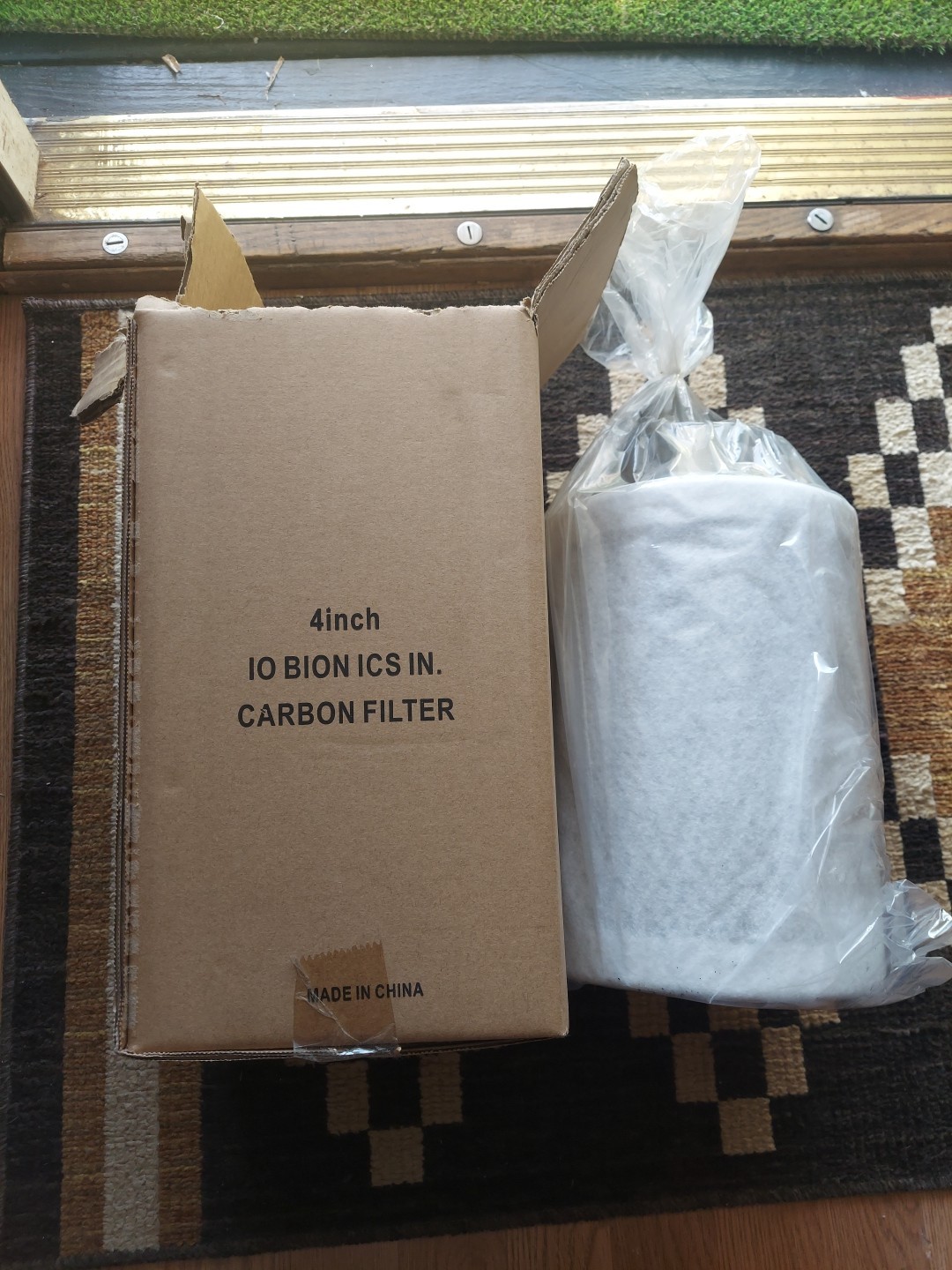 iPower 4"x10"Inch Air Carbon Filter  for Inline Fan BRAND NEW Open Box