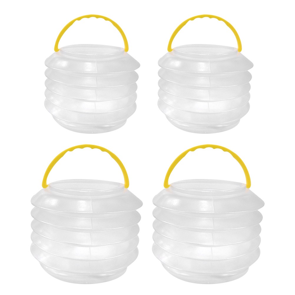 4 Pcs Buckets with Handles Watercolor Brush Holder Art Pen Washing
