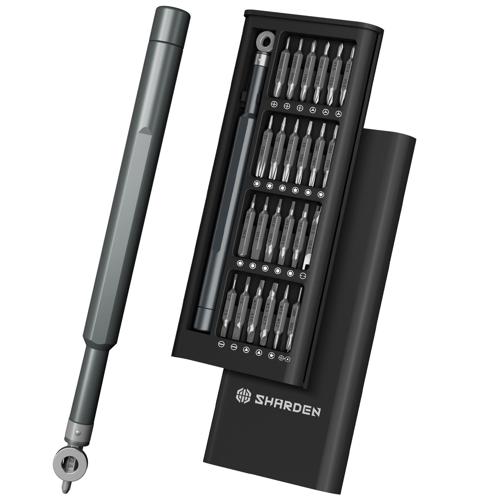 SHARDEN Precision Screwdriver Set, 60 in 1 Screw Driver Set Kit with Torx, Ph...