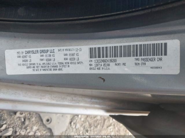 Driver Left Air Bag Front Driver Wheel Fits 11-14 AVENGER 5016275