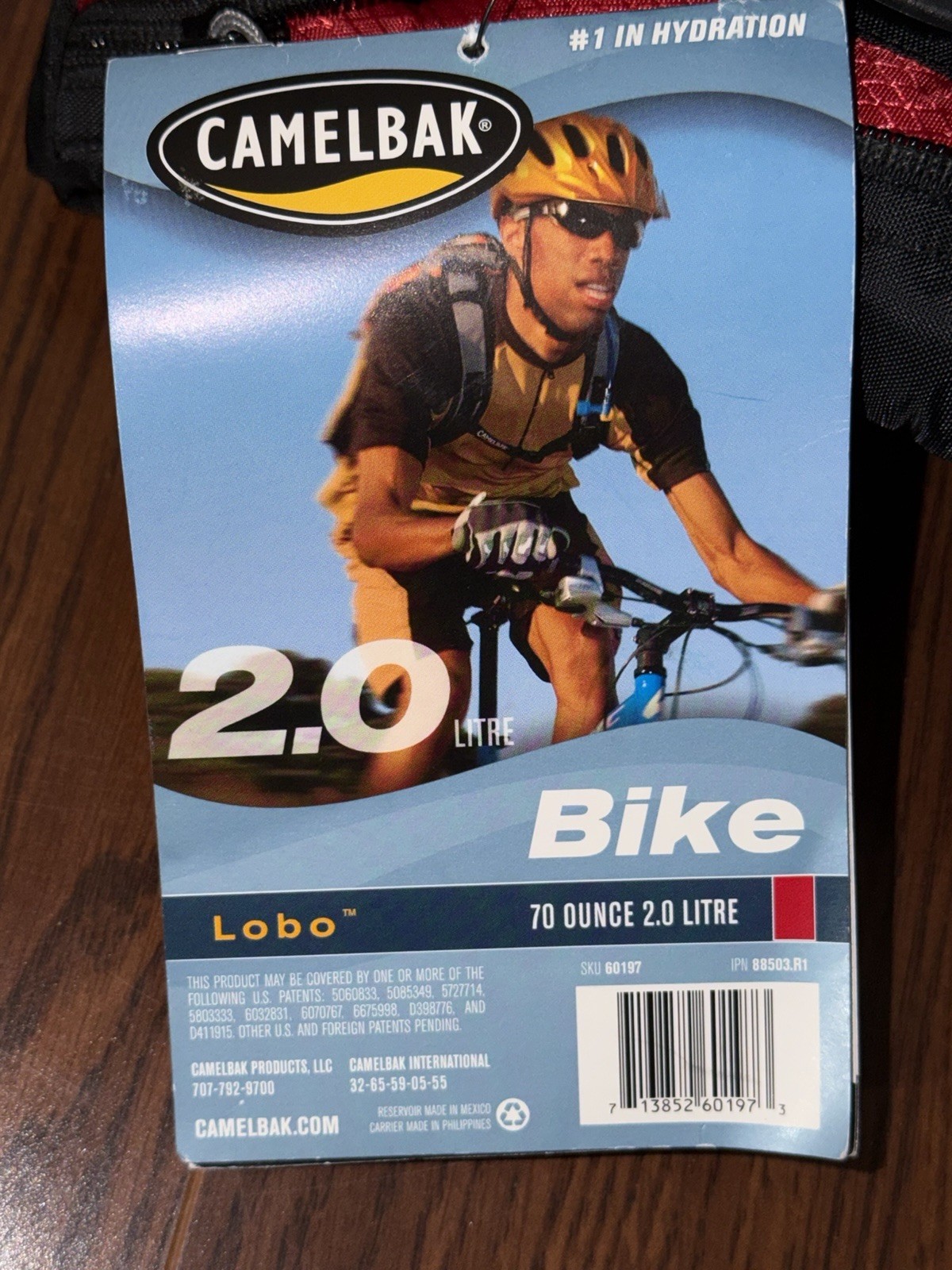 Camelbak LOBO Hydration Pack 70oz Red Black New NWT