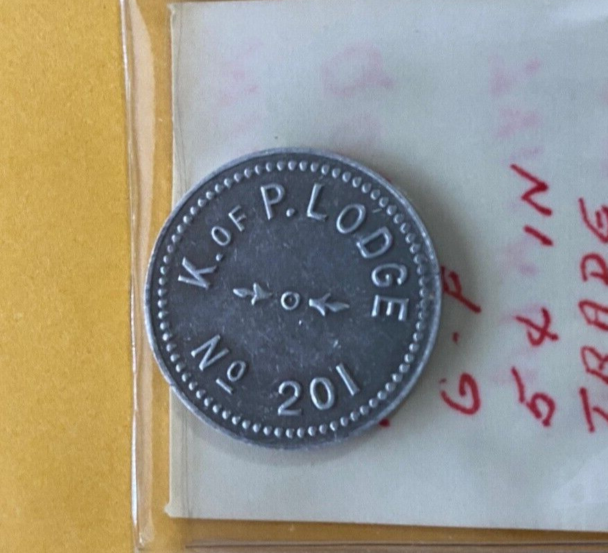 Michigan Token - K of P Lodge No 201 5c Token   - Quincy,  Michigan