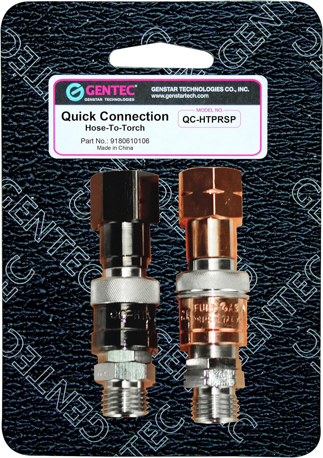 GENTEC Gw 33-Qc-Htprsp Hose-to-Torch Quick Connector Set, Pop Pack Silver