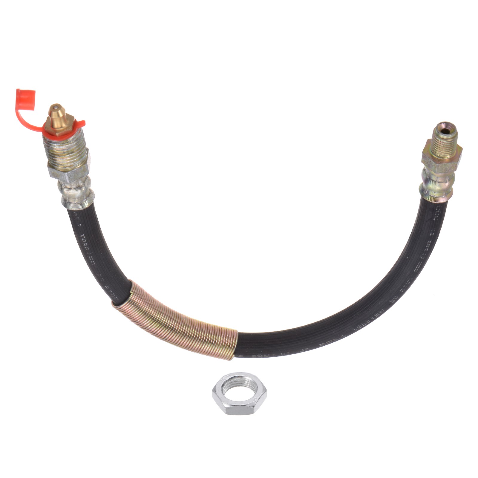 M10x1mm Thread Grease Hose 11.81" Long Grease Gun Extension Hose w Screw, 1 Pcs