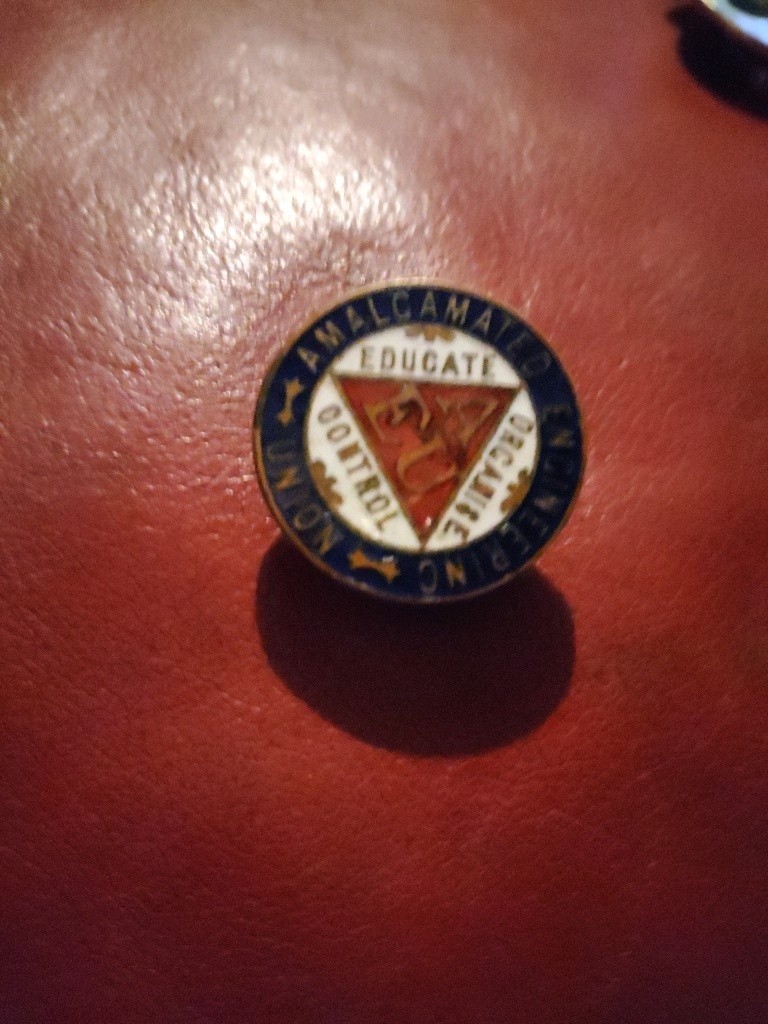 SMALL AMALGAMATED ENGINEERING TRADE UNION BADGE
