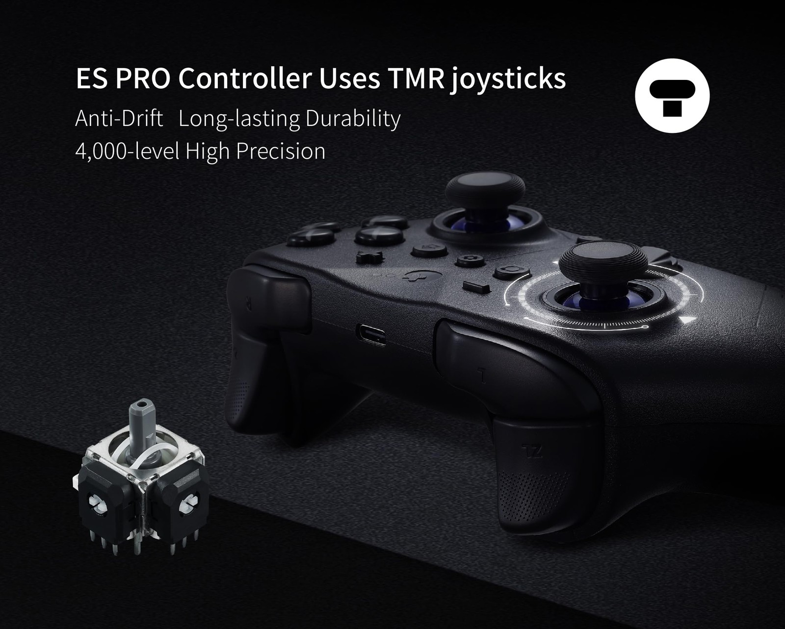 GuliKit ES PRO Wireless PC Controller – TMR PRO-White