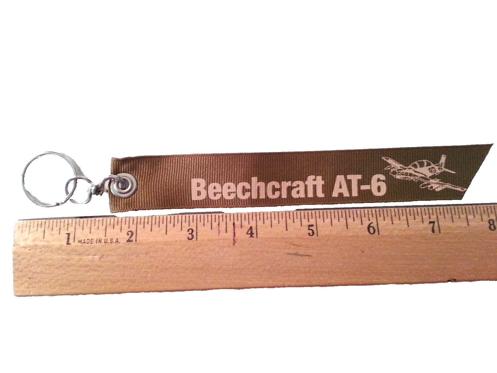 Beechcraft AT-6 Multi-Mission Solution Flight Tag Keychain Brown Style 2