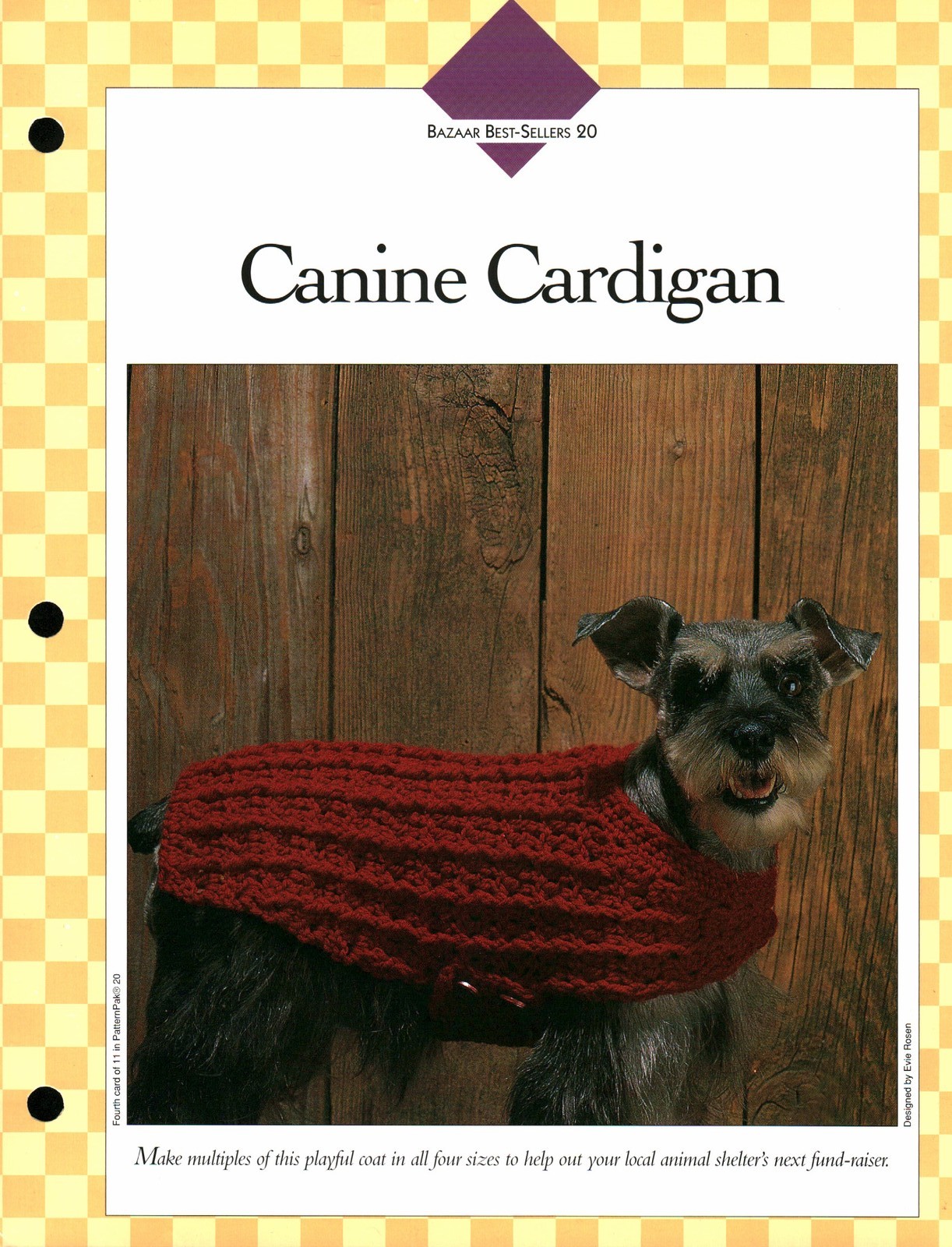 Canine Cardigan - Bazaar Besties 20 | Vanna Crochet Faves 85200-D