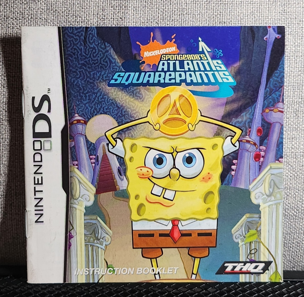 Spongebobs Atlantis Squarepantis Instruction Booklet - Manual Only - Nintendo DS
