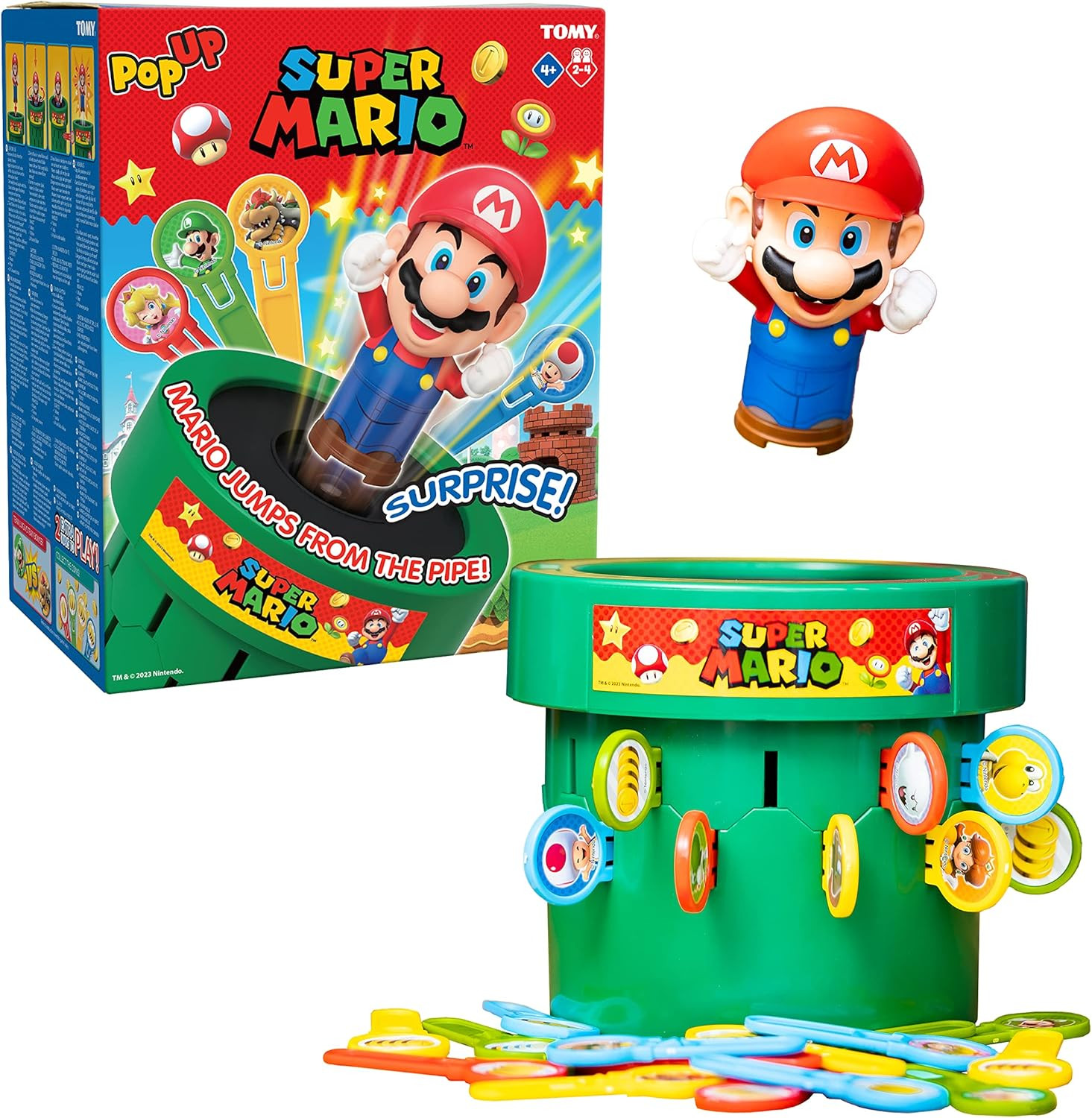 Pop up Super Mario Board Game - Family and Preschool Kids Games for Family Game