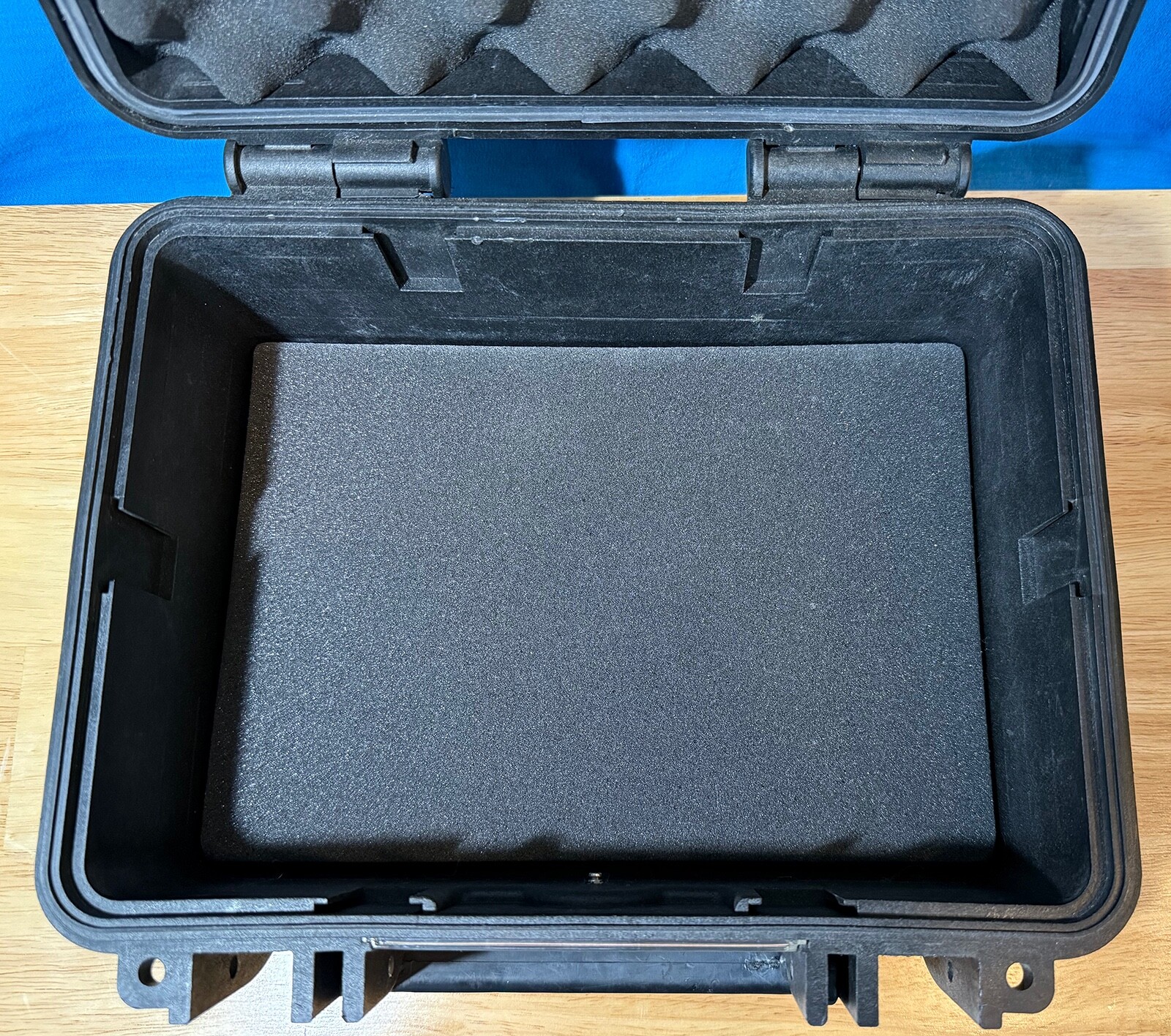 Black MONOPRICE Weatherproof Hard Case with Customizable Foam