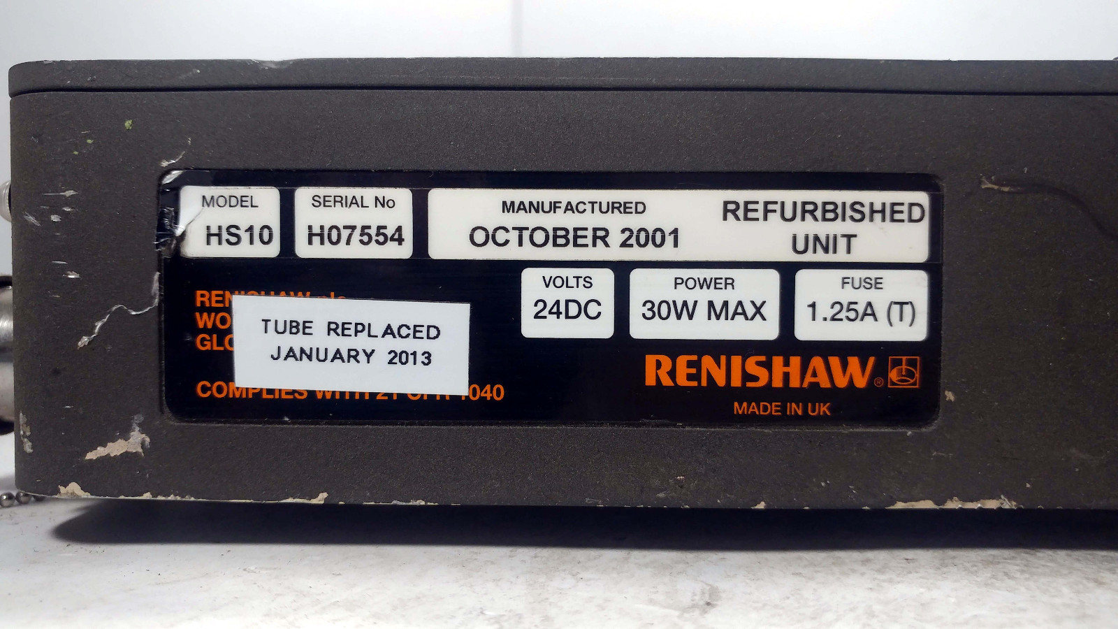 1 USED RENISHAW HS10 LASER ENCODER HEAD, 30W MAX ***MAKE OFFER***