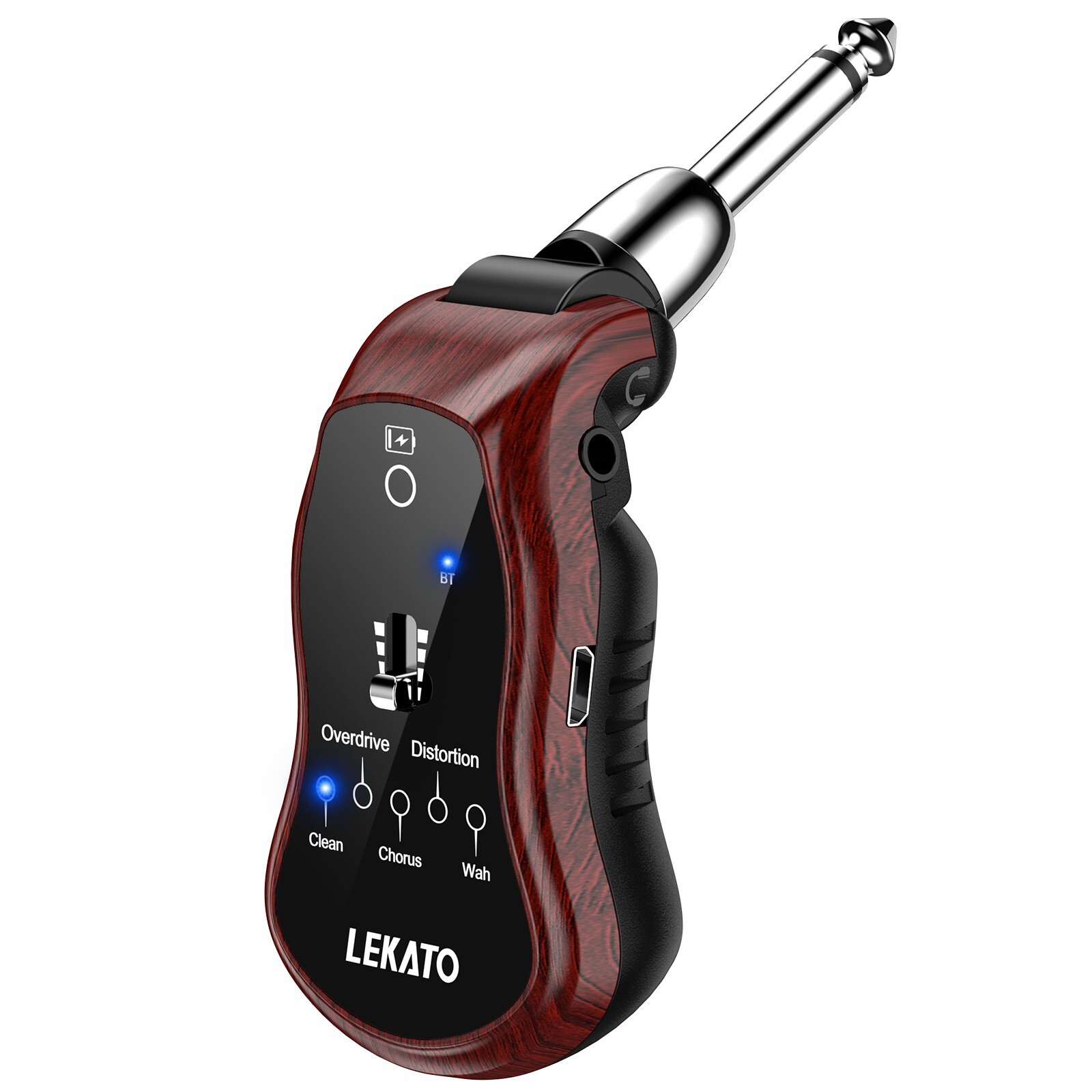 Lekato Guitar Headphone AMP Mini Bluetooth Guitar Amplifier 5 Effects