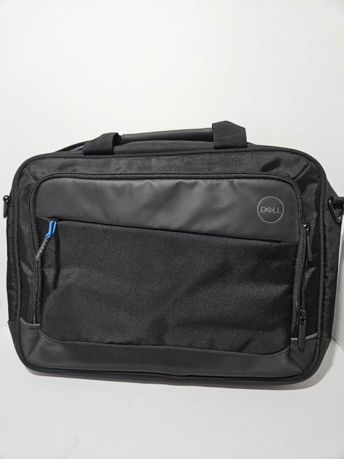 Dell Black Nylon Brief Case Bag Computer Tote With Shoulder Strap