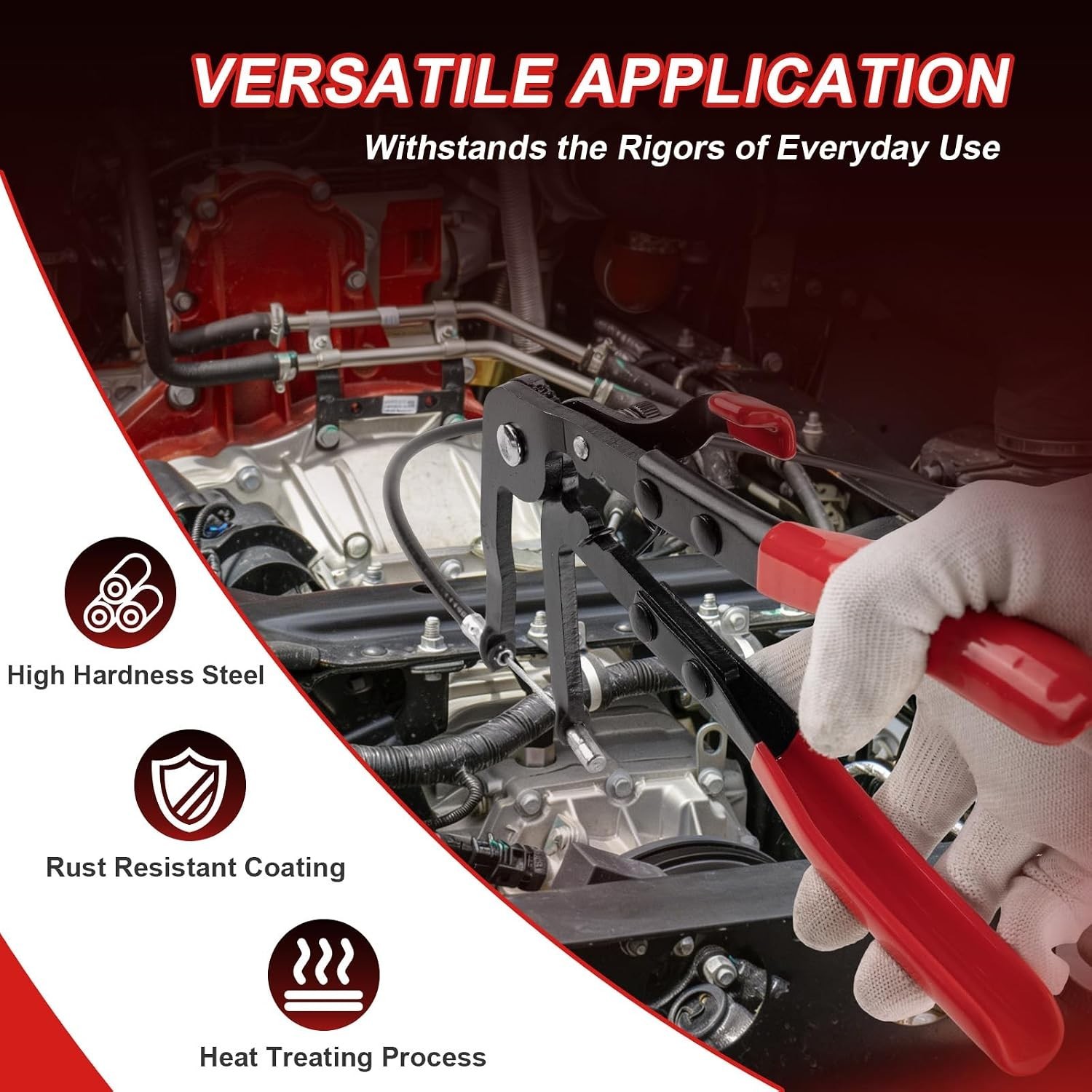 Versatile 16-Piece Hose Clamp Tool Set with Long & Flexible Wire Design