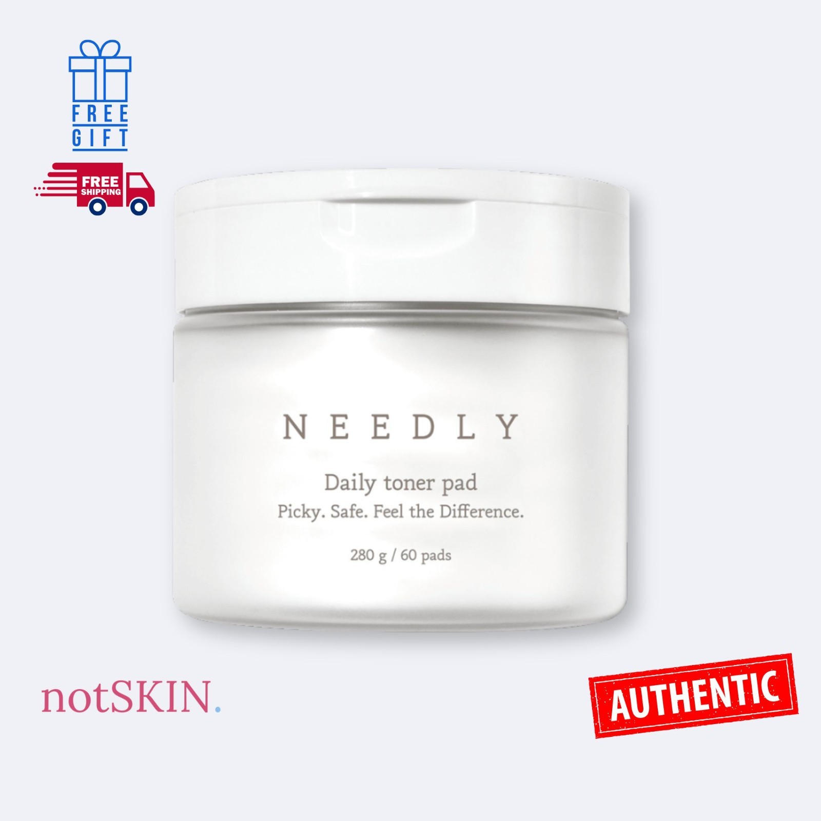[NEEDLY] Daily Toner Pad - 280g (60pcs) / Free Gift : 100% Authentic- USA Seller