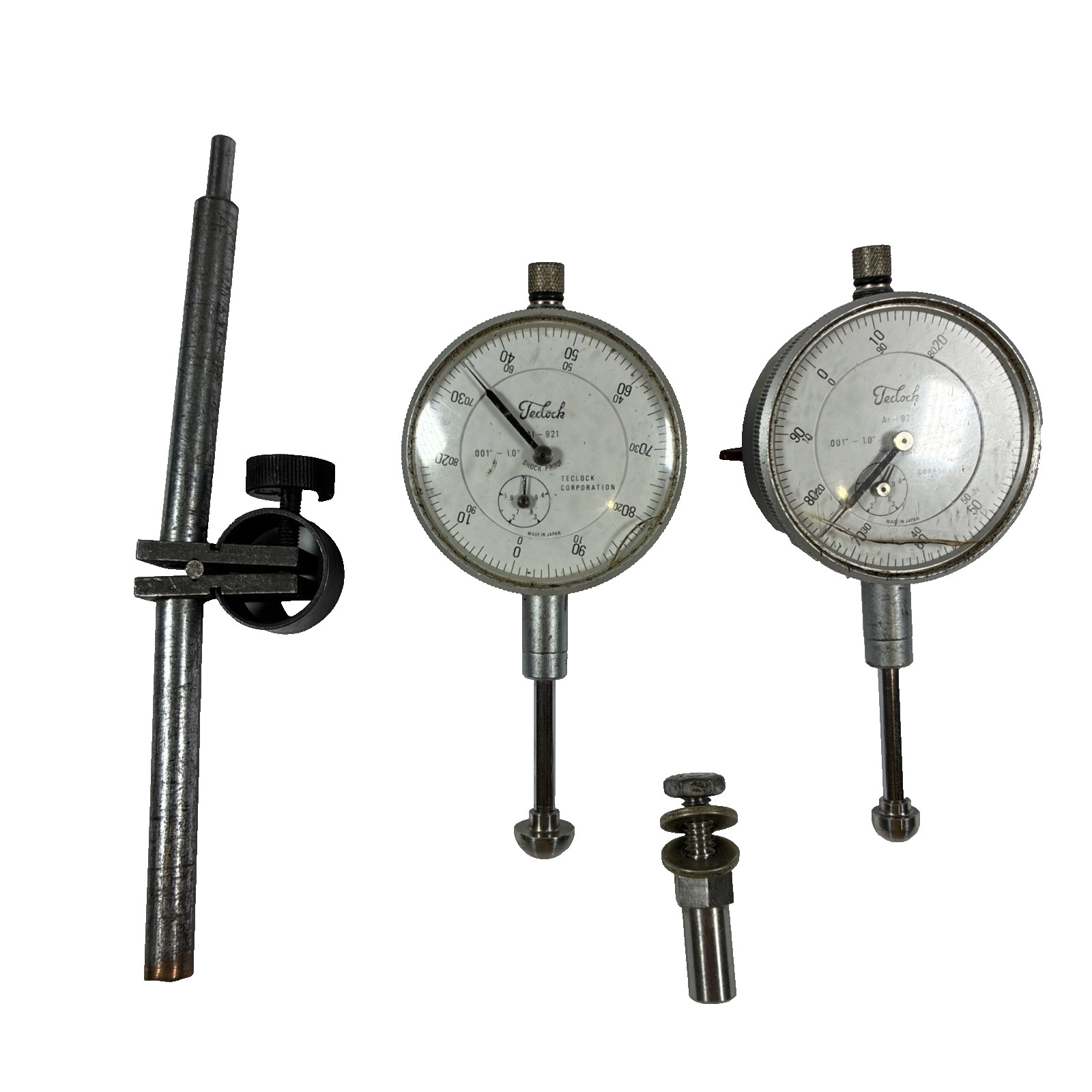 Teclock .001-1.0” Dial Indicator AI-921 Japan lot of 2