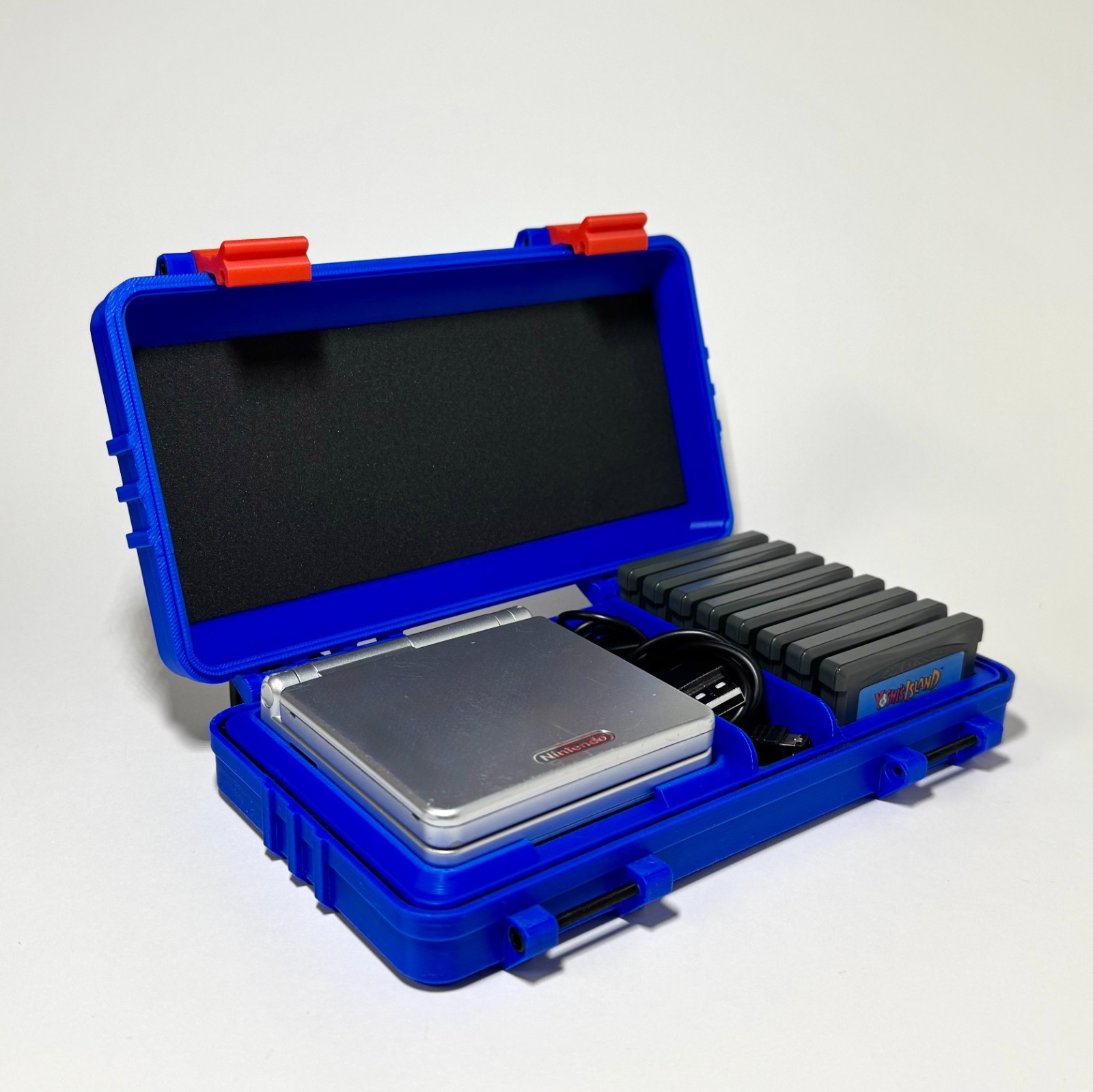 Protective Game Boy Advance SP Case: GBA Carrying Case w/ Accessory & Game Slots