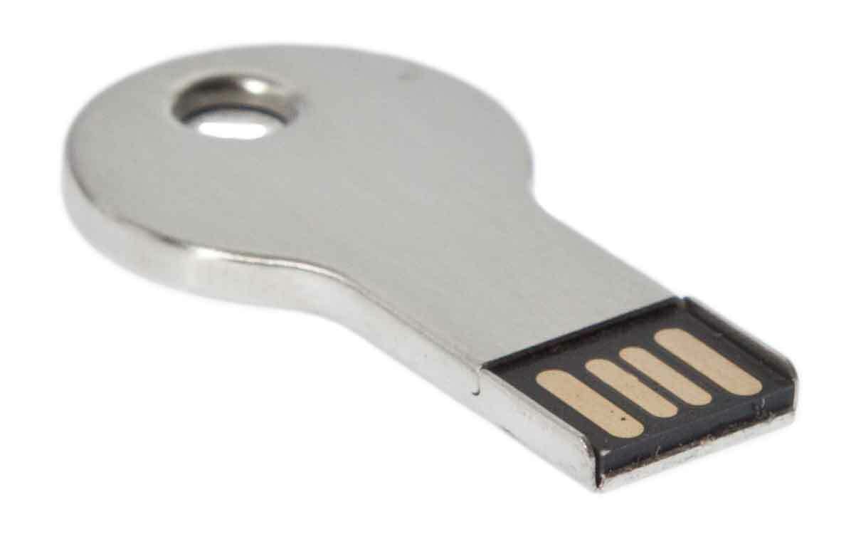 USB stick mini key K025 chrome/silver key USB flash drive 2.0
