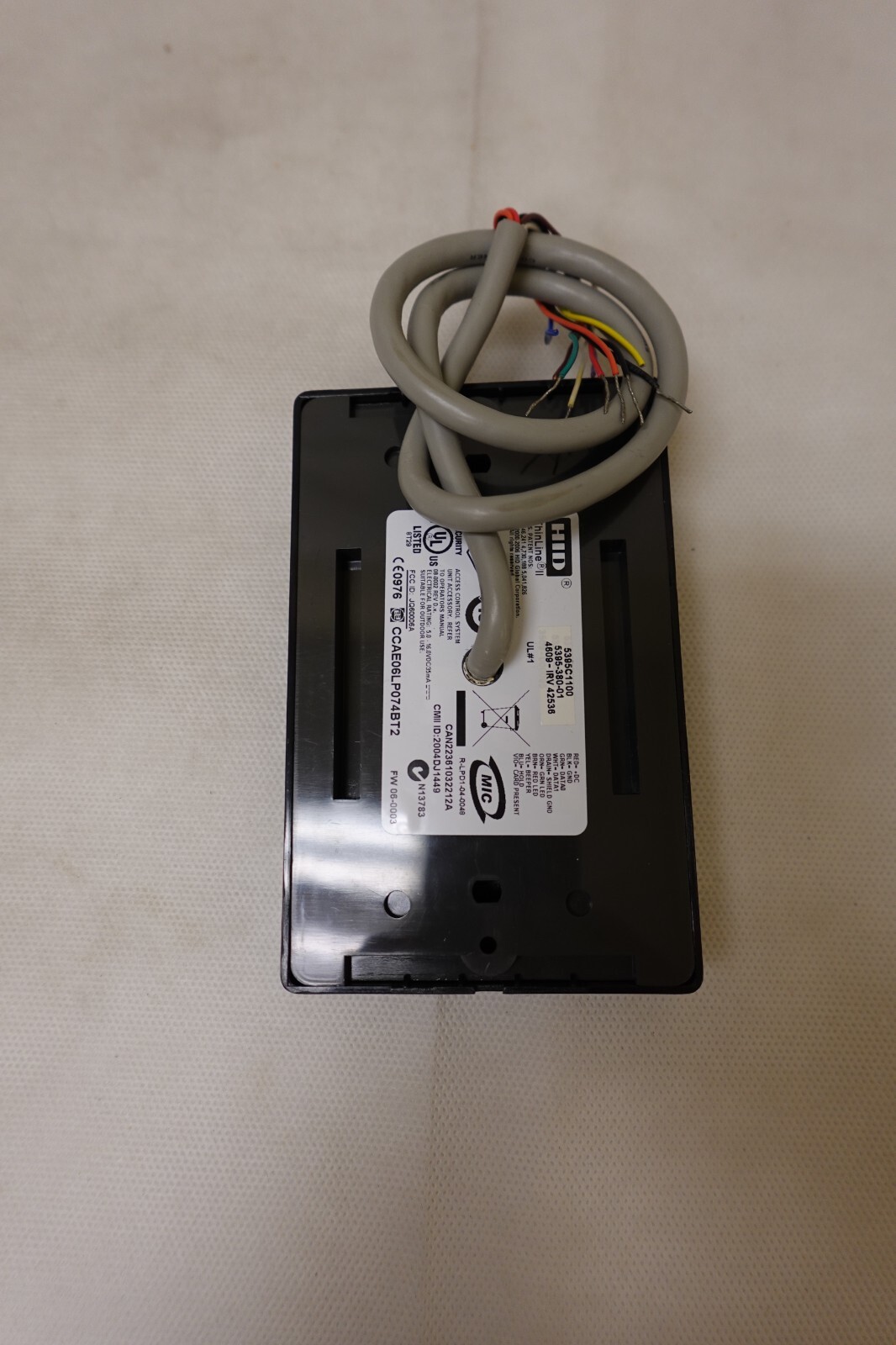 HID Assa-Abloy 5395C1100 ThinLine II Black Wall Switch Proximity Reader NOS