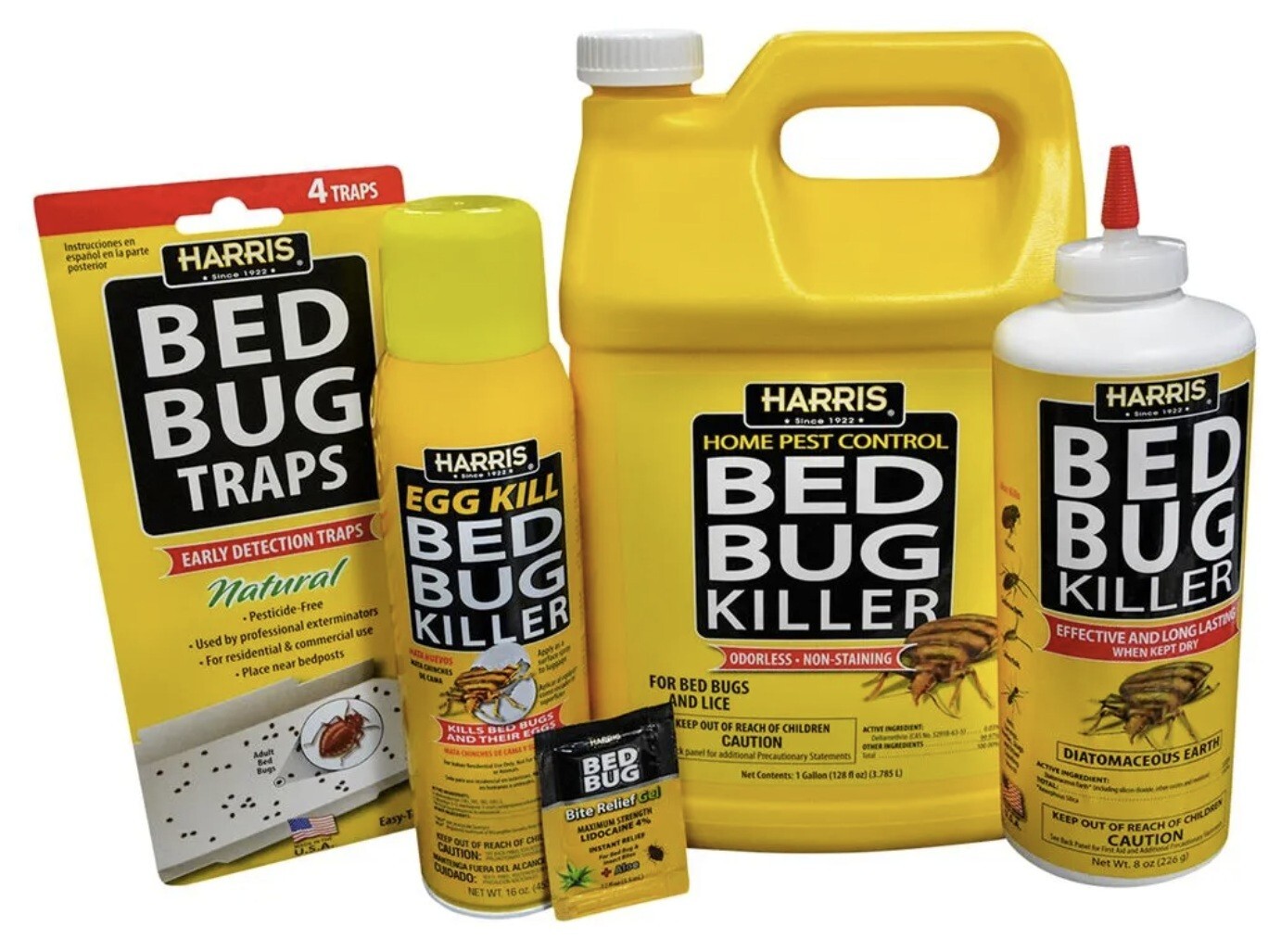 Harris BBKIT-LGVP-4 Large Bed Bug Killer Kit Value Pack with 4 Treatments