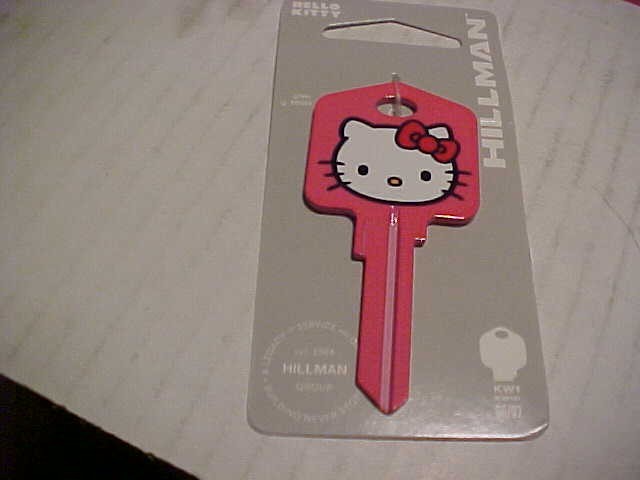 Qty 1kw 1/66 Hillman Home Pink Hello Kitty  Key Blank  with free shipping