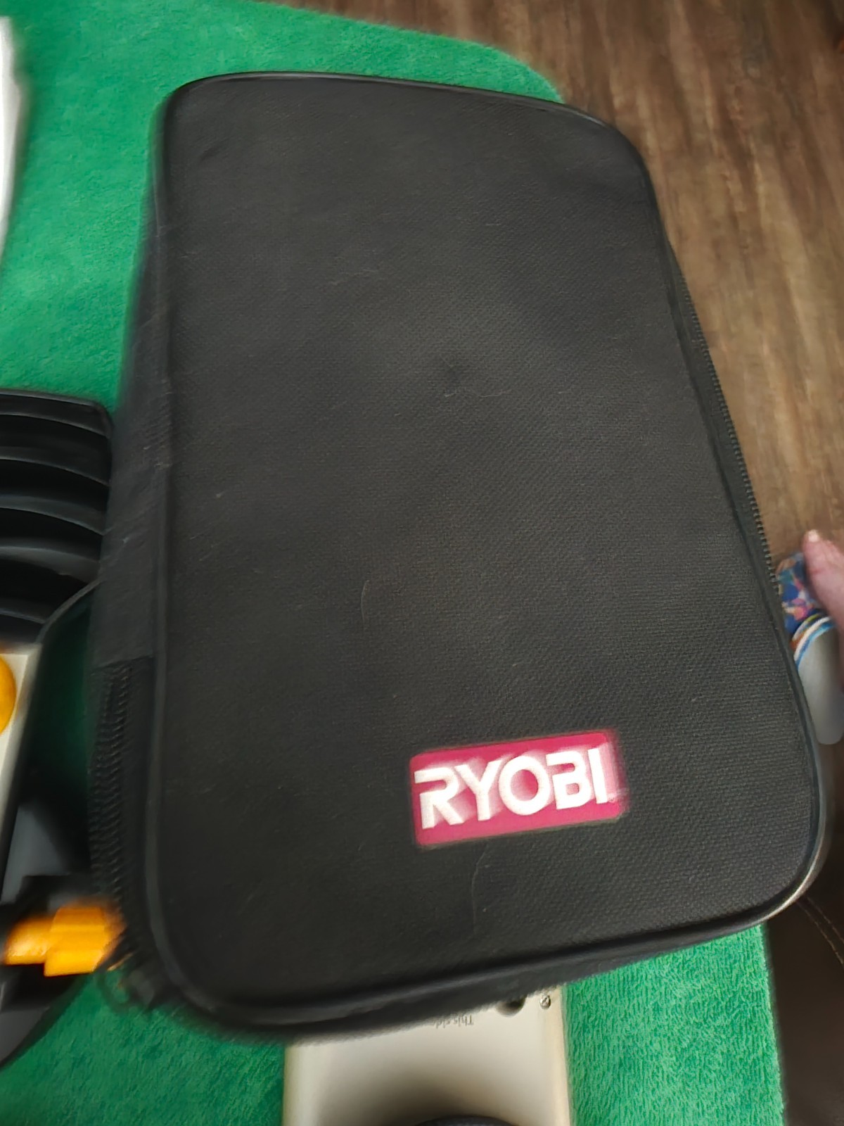 Ryobi Laser Air Grip Multi-task kit, light, accessories, manual & zippered case