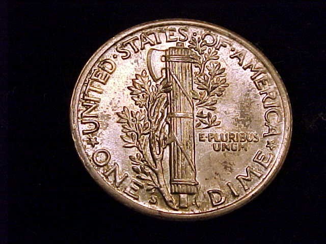 1940-S Mercury Dime, About Uncirculated