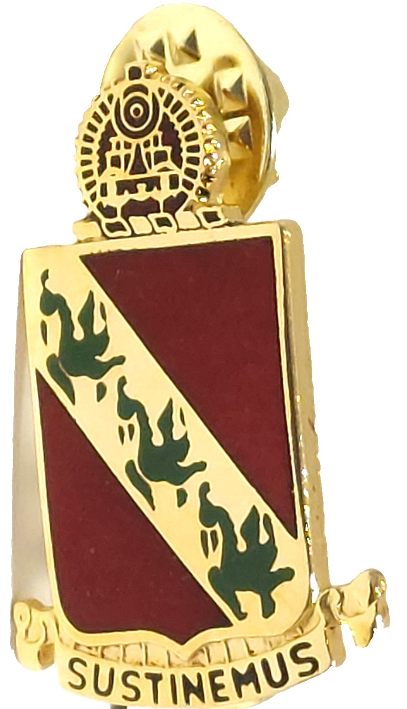 Army DUI 43rd Air Defense Artillery Regiment "Sustinemus" (G-23) Lapel Pin