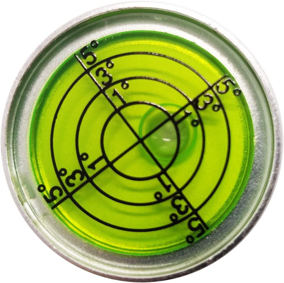 Aluminium High Precision Horizontal Leveler Bead Bubble Level Tool Circle Round