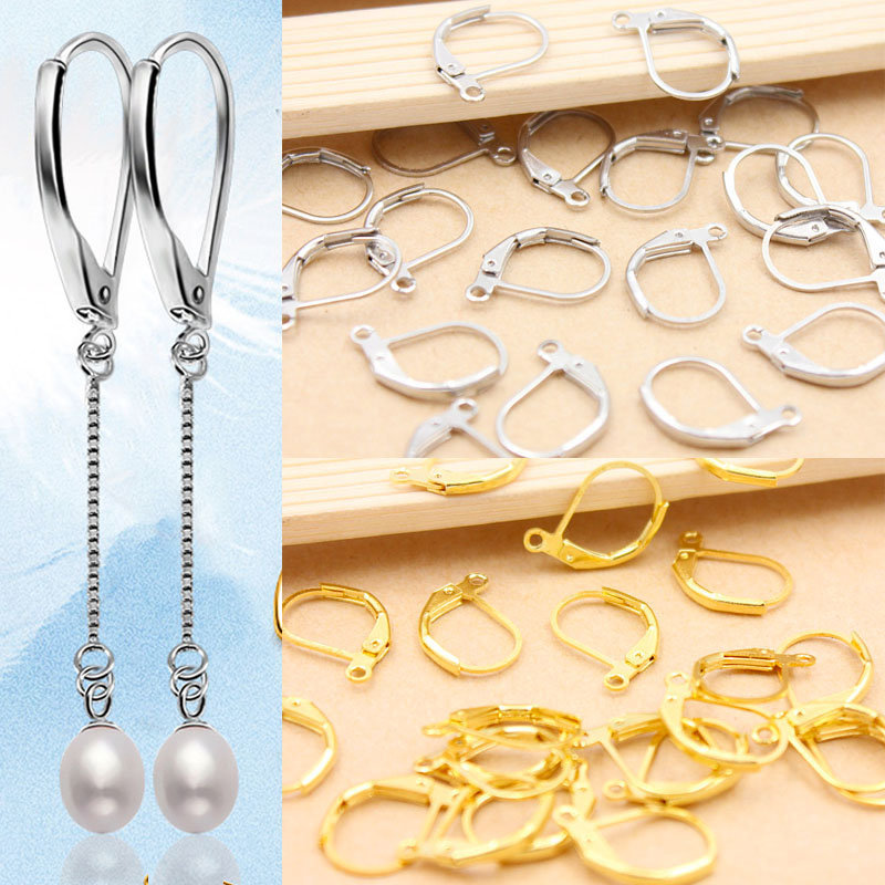30-120X French Hook Ear Wire Connector Clip Lever Back Earring Finding Craft DIY