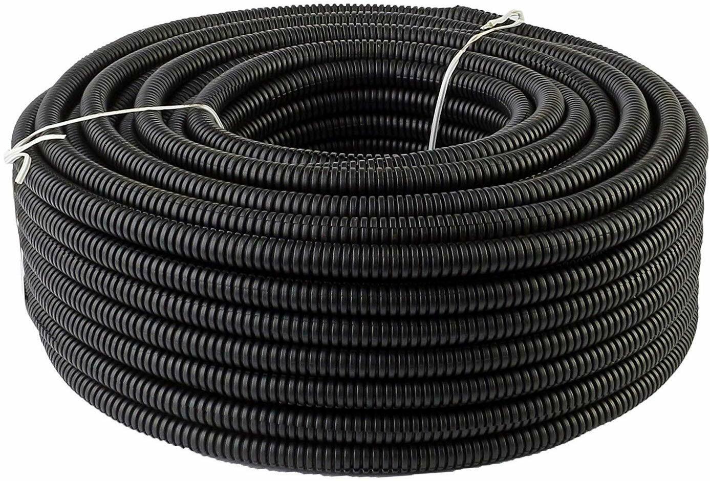 10 Ft 5/8" IN Split Wire Loom Conduit Corrugated Plastic Tubing Sleeve Tube US