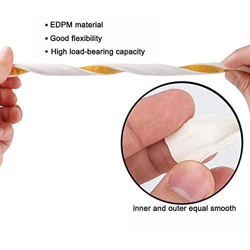 Weather Stripping Seal Strip Tape, Doors Windows Frame Self 32.8Ft White