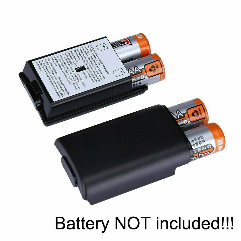 2Pcs For Xbox 360 Wireless Controller AA Battery Back Cover Case Shell Pack