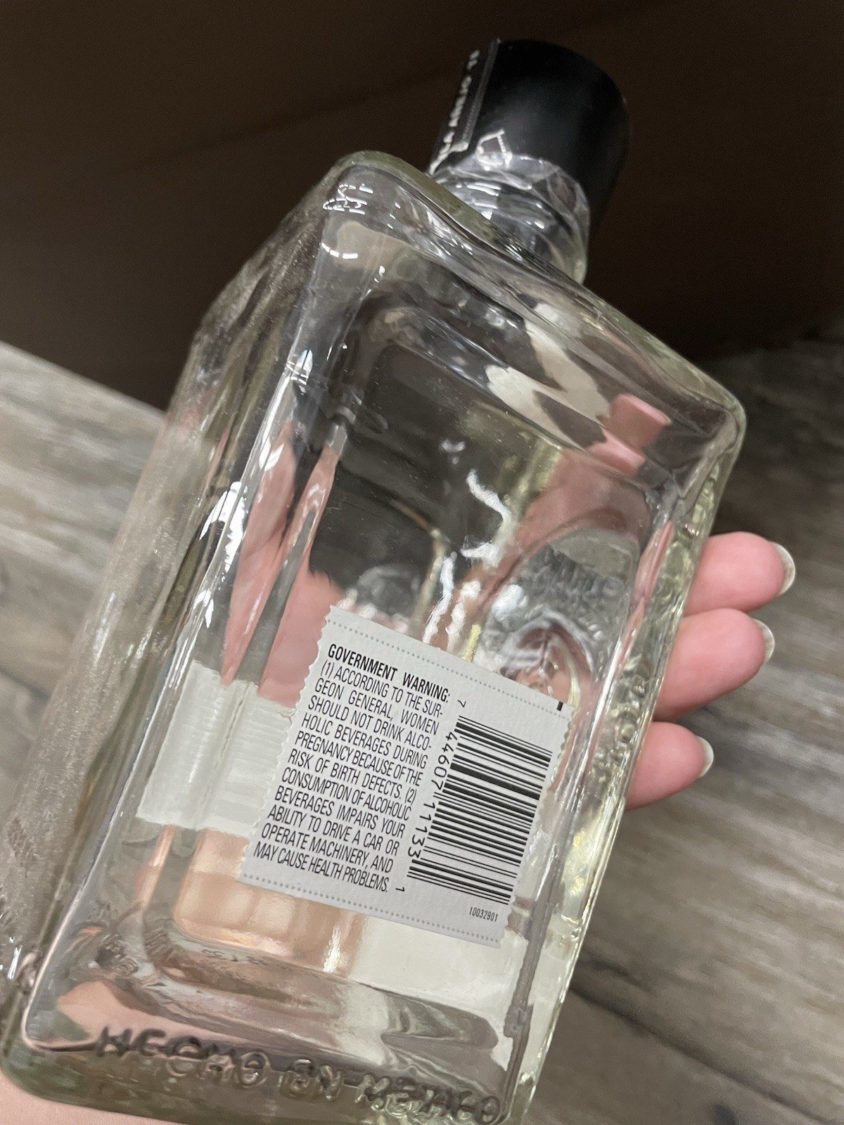 Añejo Herradura Clear EMPTY 750mL Bottle For Craft Or Decor