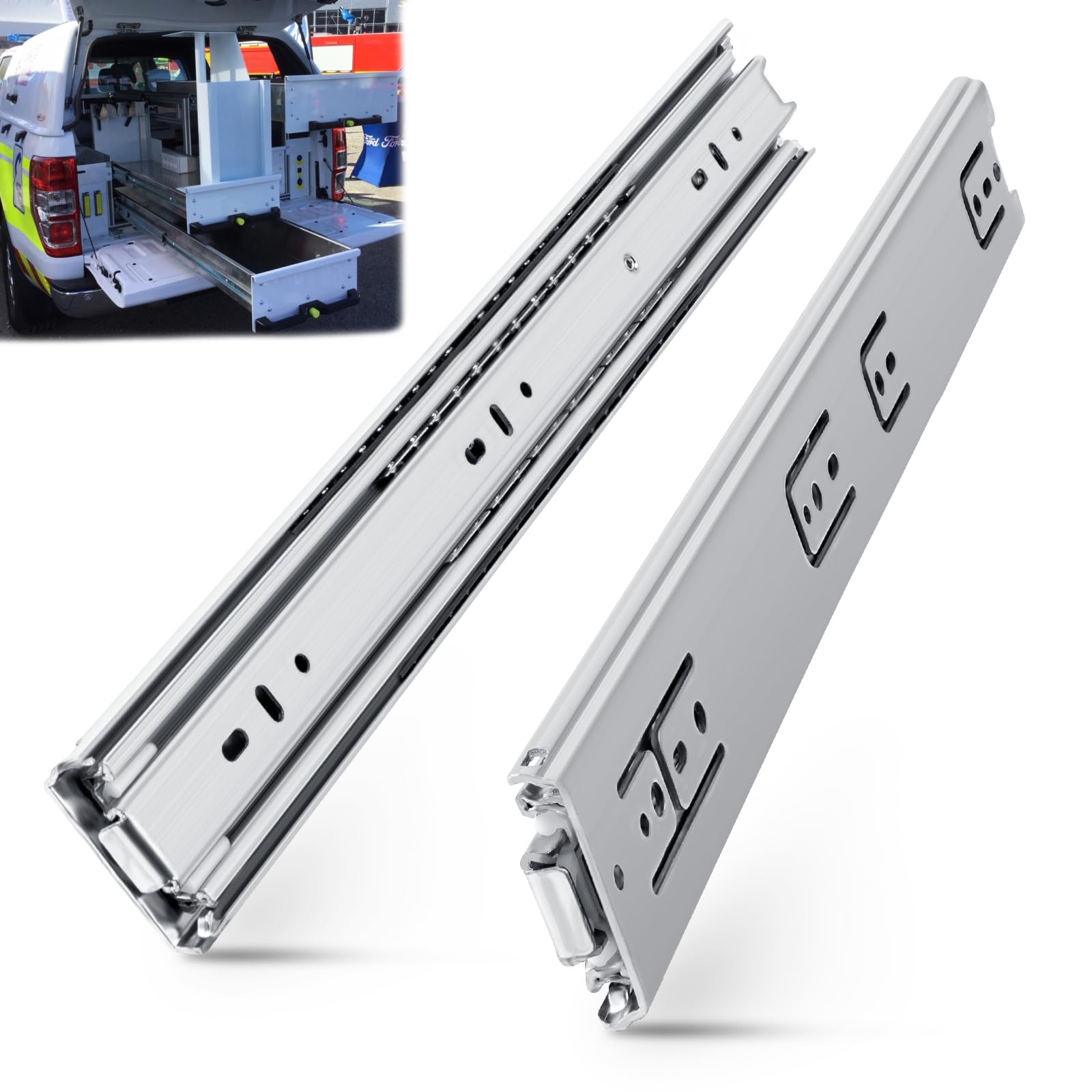 200 Lbs Heavy Duty Drawer Slides 1 Pair 8 10 12 14 16 18 20 22 30 32 40 Inch Ful