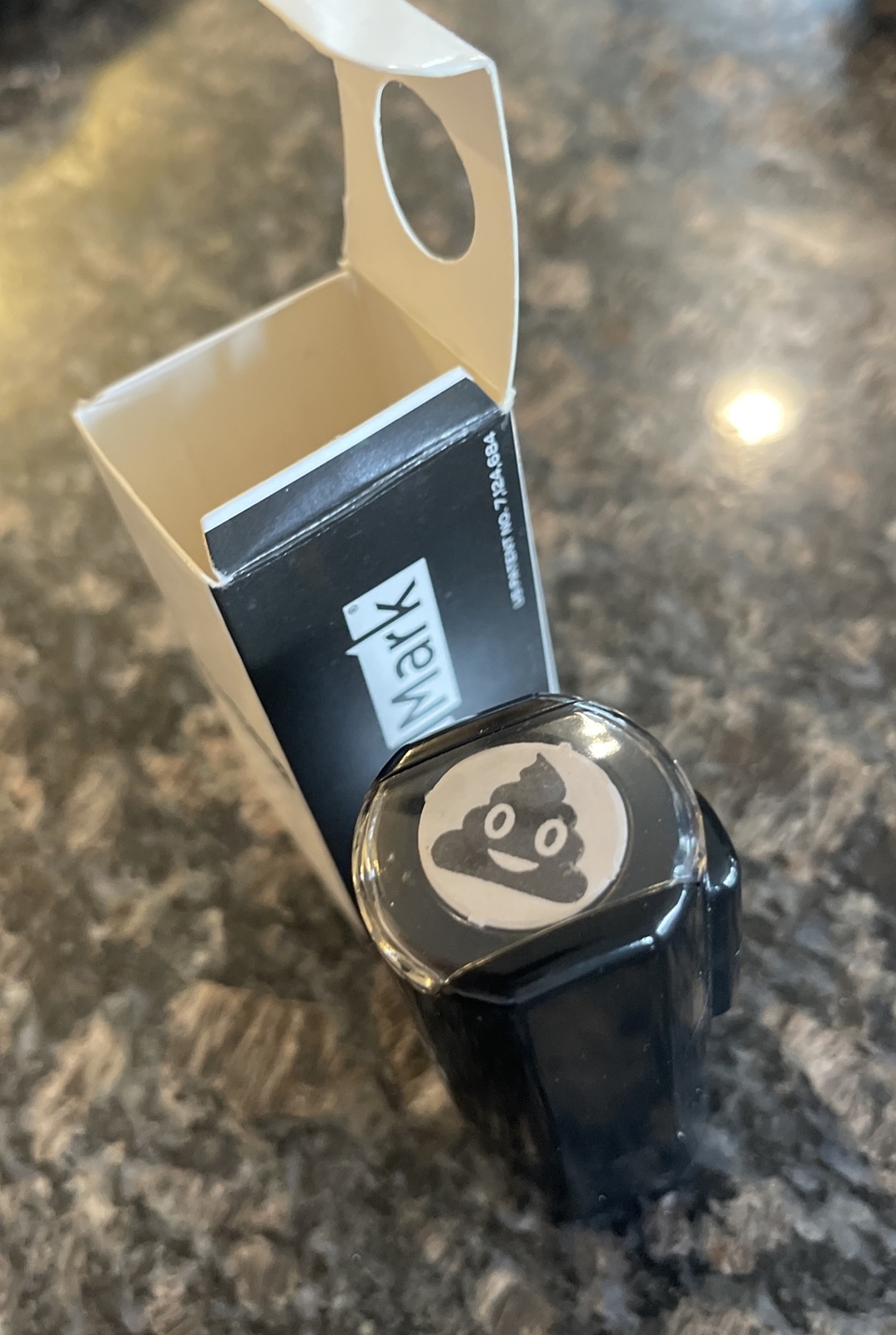Excel Mark Smiling Poop Emoji  Rubber Teacher Stamp Pre Inked New