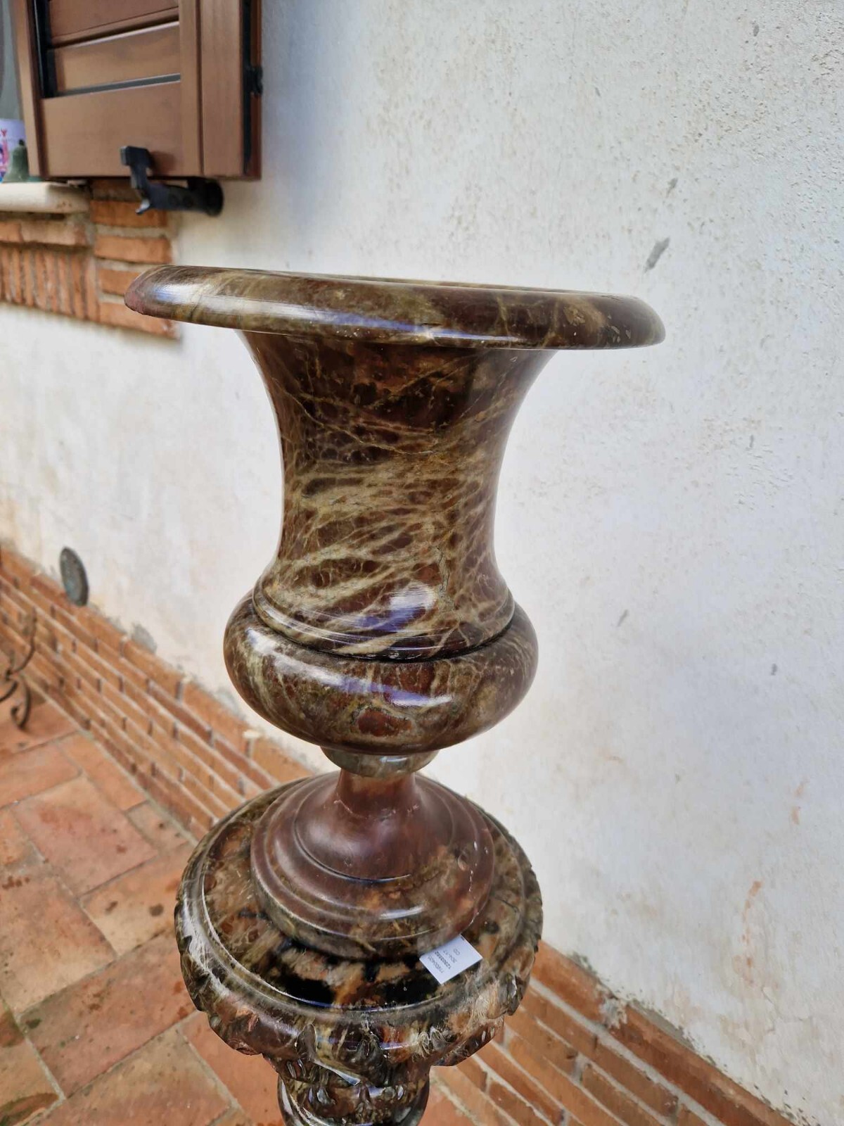 IMPONENTE VASO / LUME IN ALABASTRO (LAMPADA, PIANTANA)